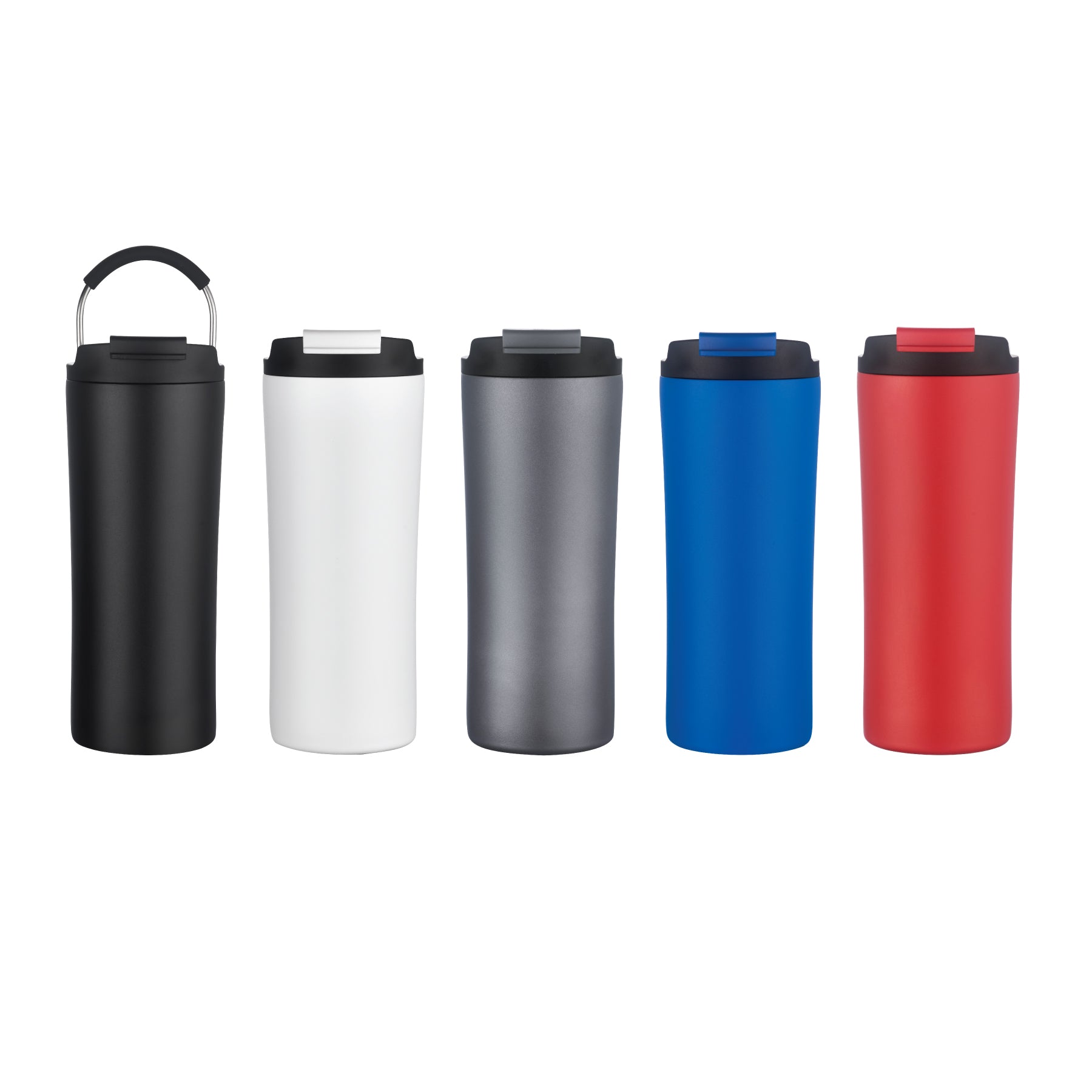 1-112U Vent 21oz Stainless Steel Travel Tumbler with Multi-Use Straw and Handle