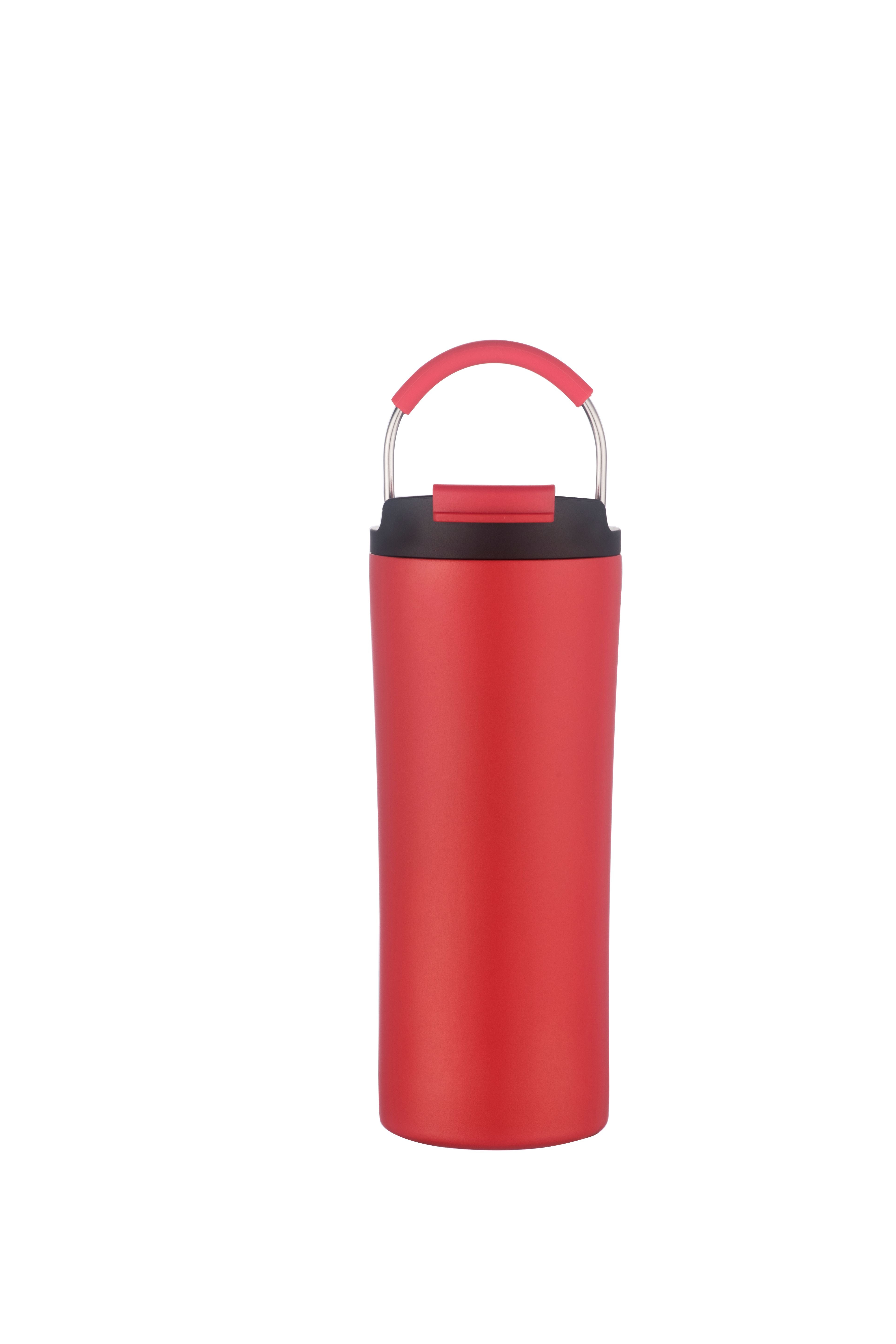 1-112U Vent 21oz Stainless Steel Travel Tumbler with Multi-Use Straw and Handle