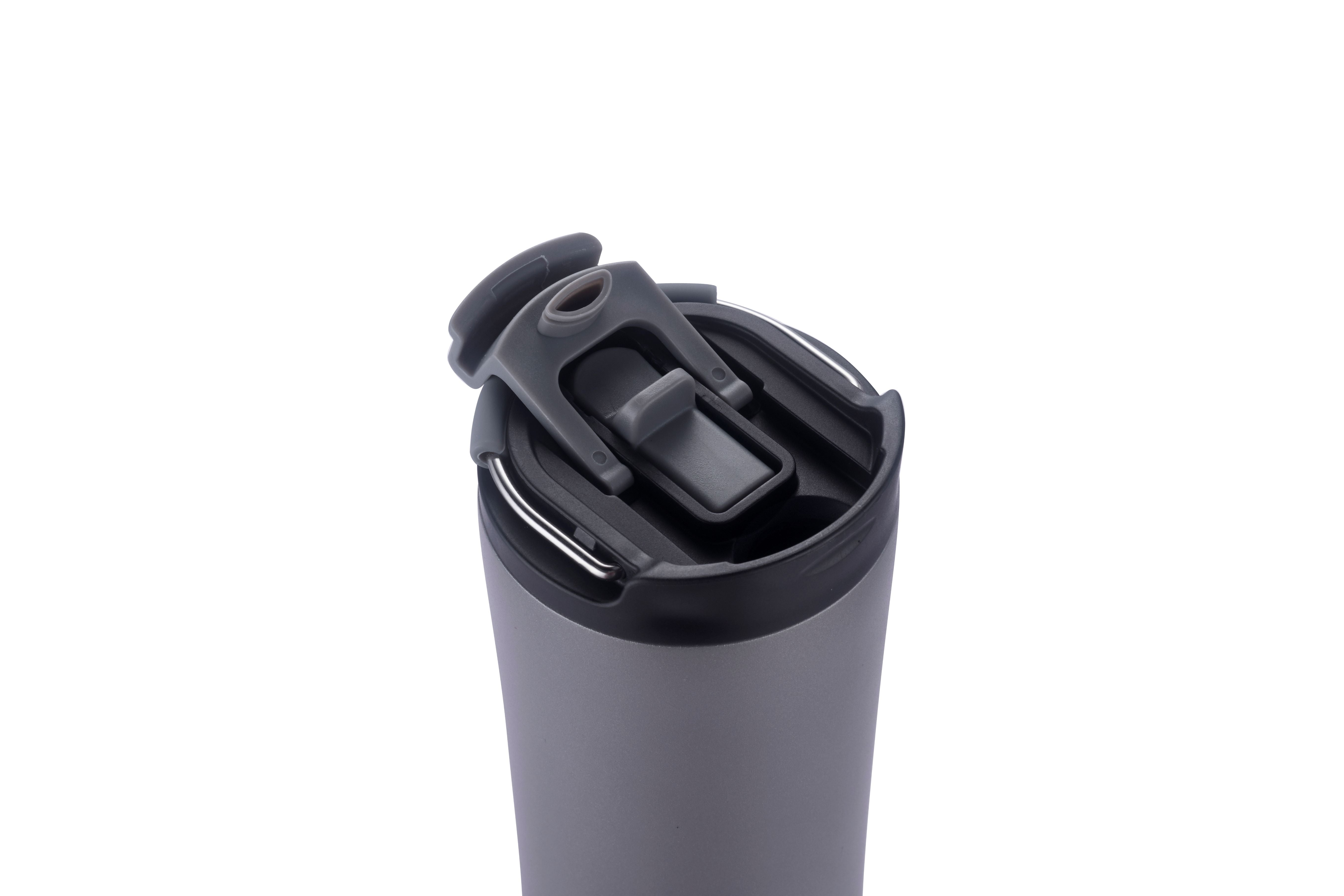 1-112U Vent 21oz Stainless Steel Travel Tumbler with Multi-Use Straw and Handle