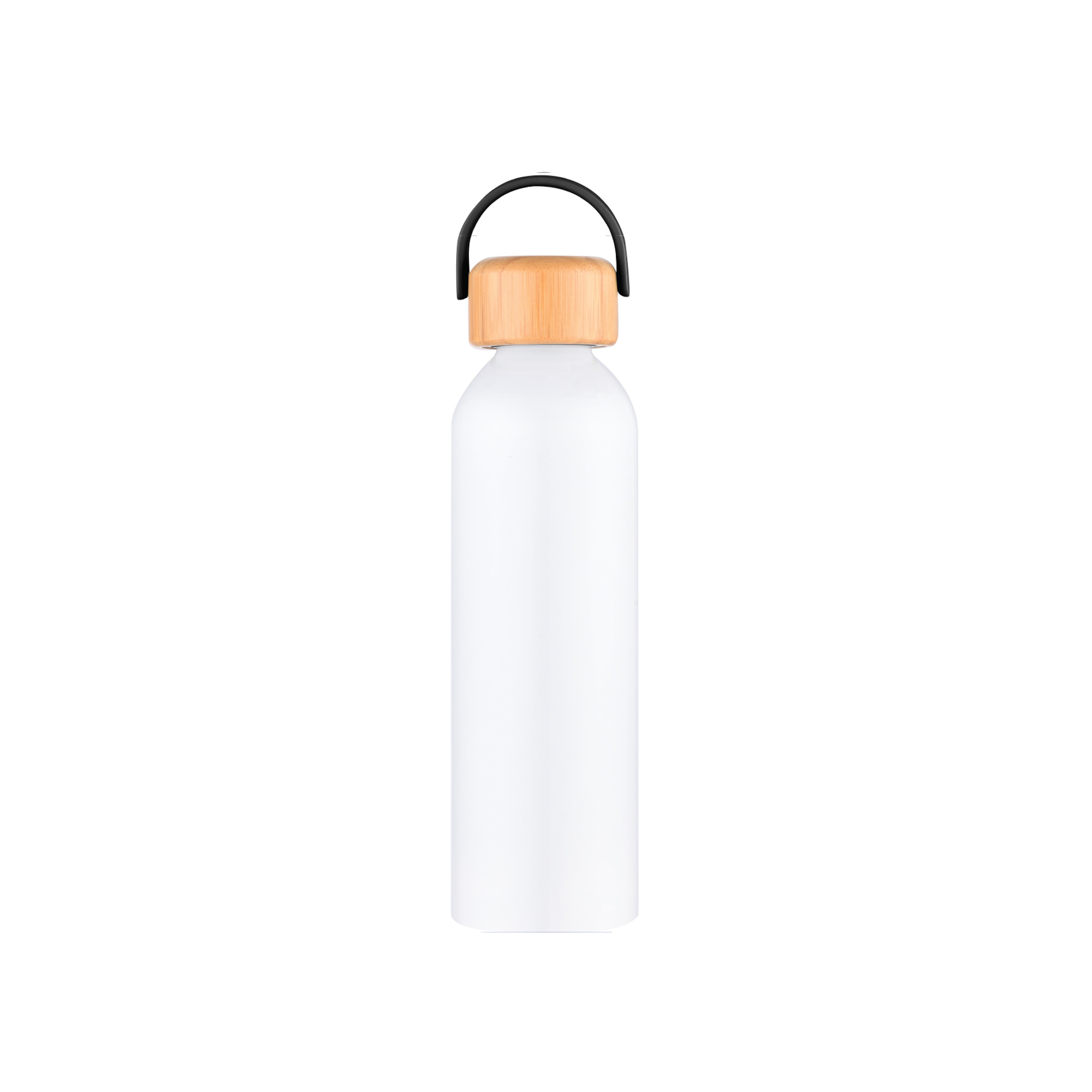1-522U 24 oz Recycled Aluminum Bottle with Bamboo Lid
