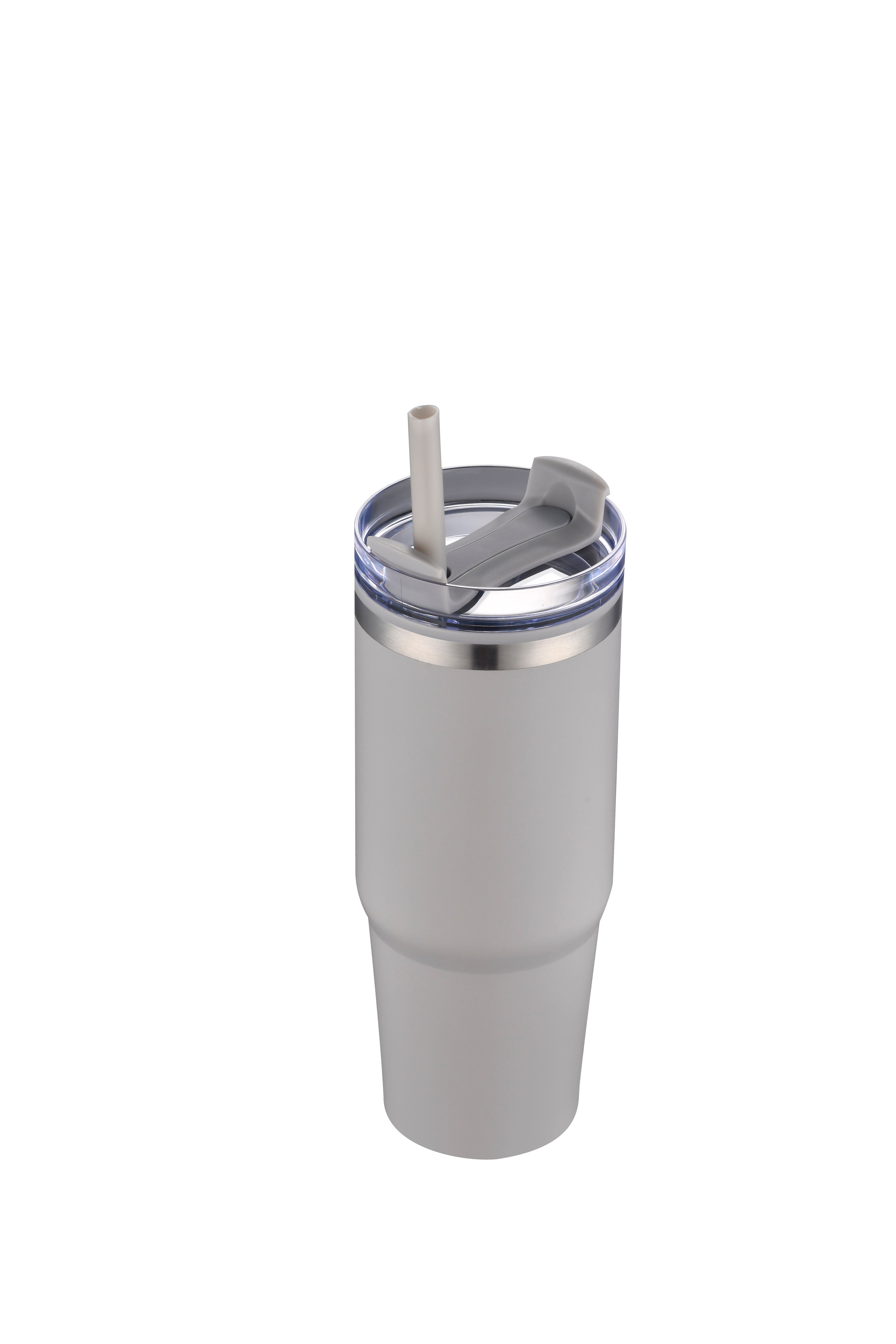 1-611U 30 oz Straw Double Wall Stainless Tumbler with Plastic Liner