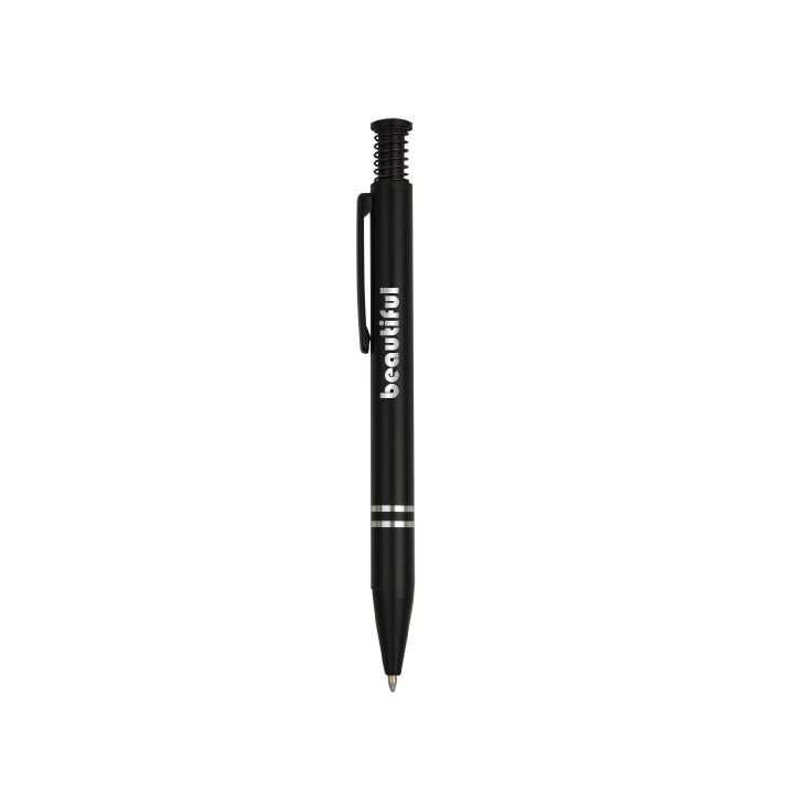 10019PS Chrome Engraved Matte Finish Click Metal Ballpoint Pen