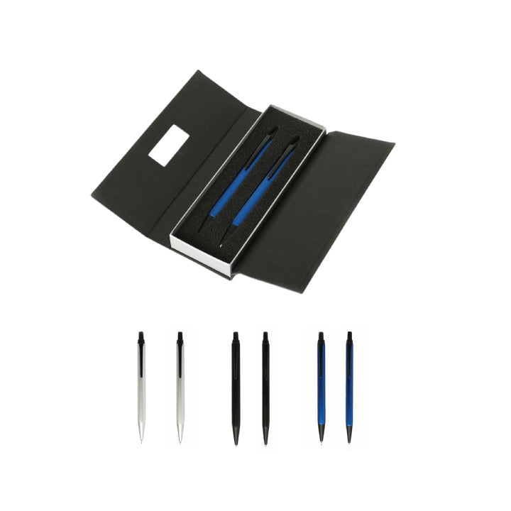 10021SPS Triangle Metal Pen and Pencil Set