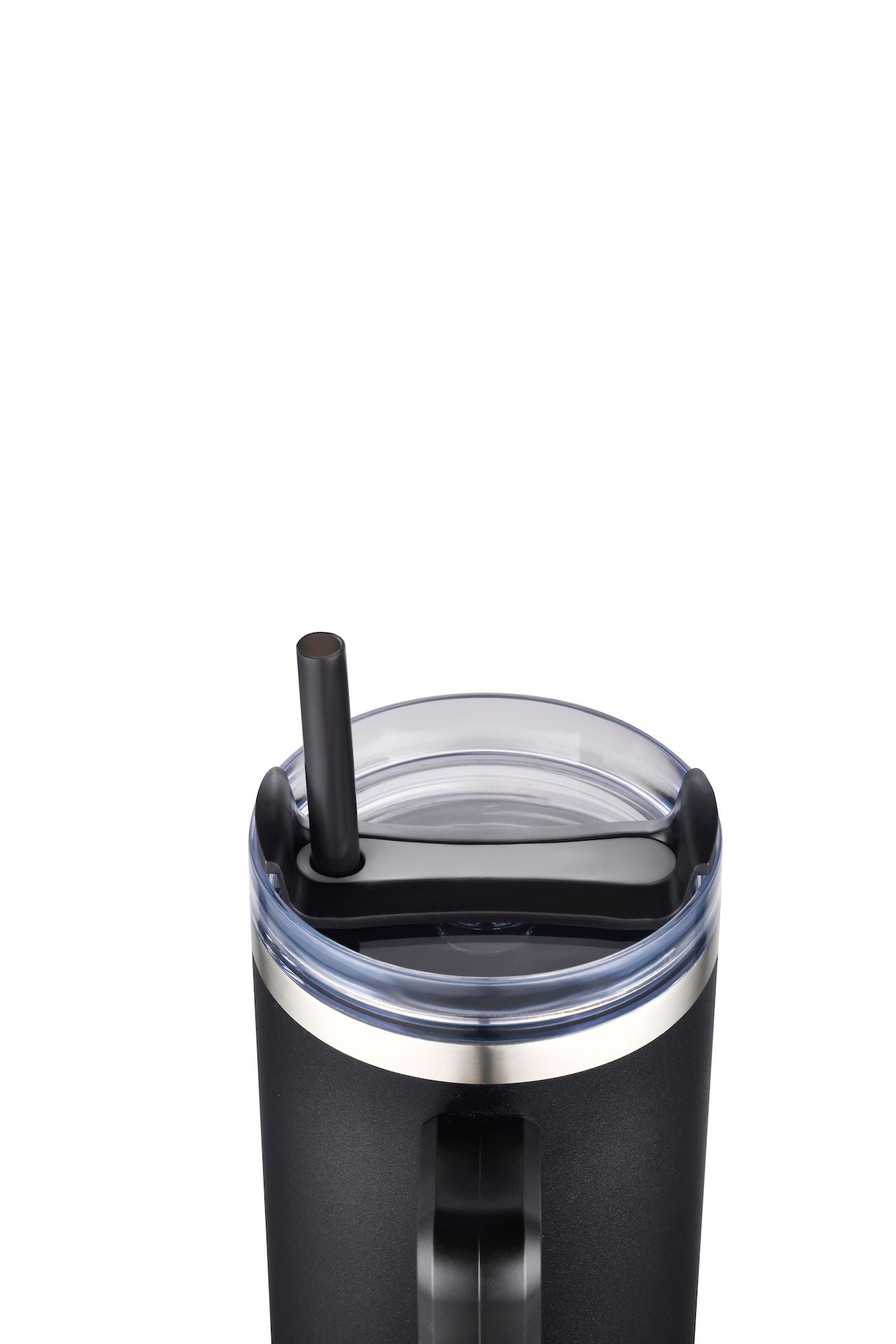1-013U 40oz Premium Stainless Travel Mug w/ Handle and Straw