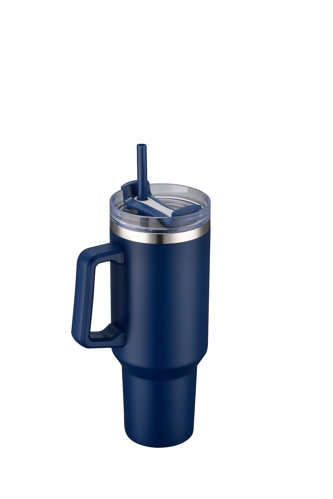 1-013U 40oz Premium Stainless Travel Mug w/ Handle and Straw