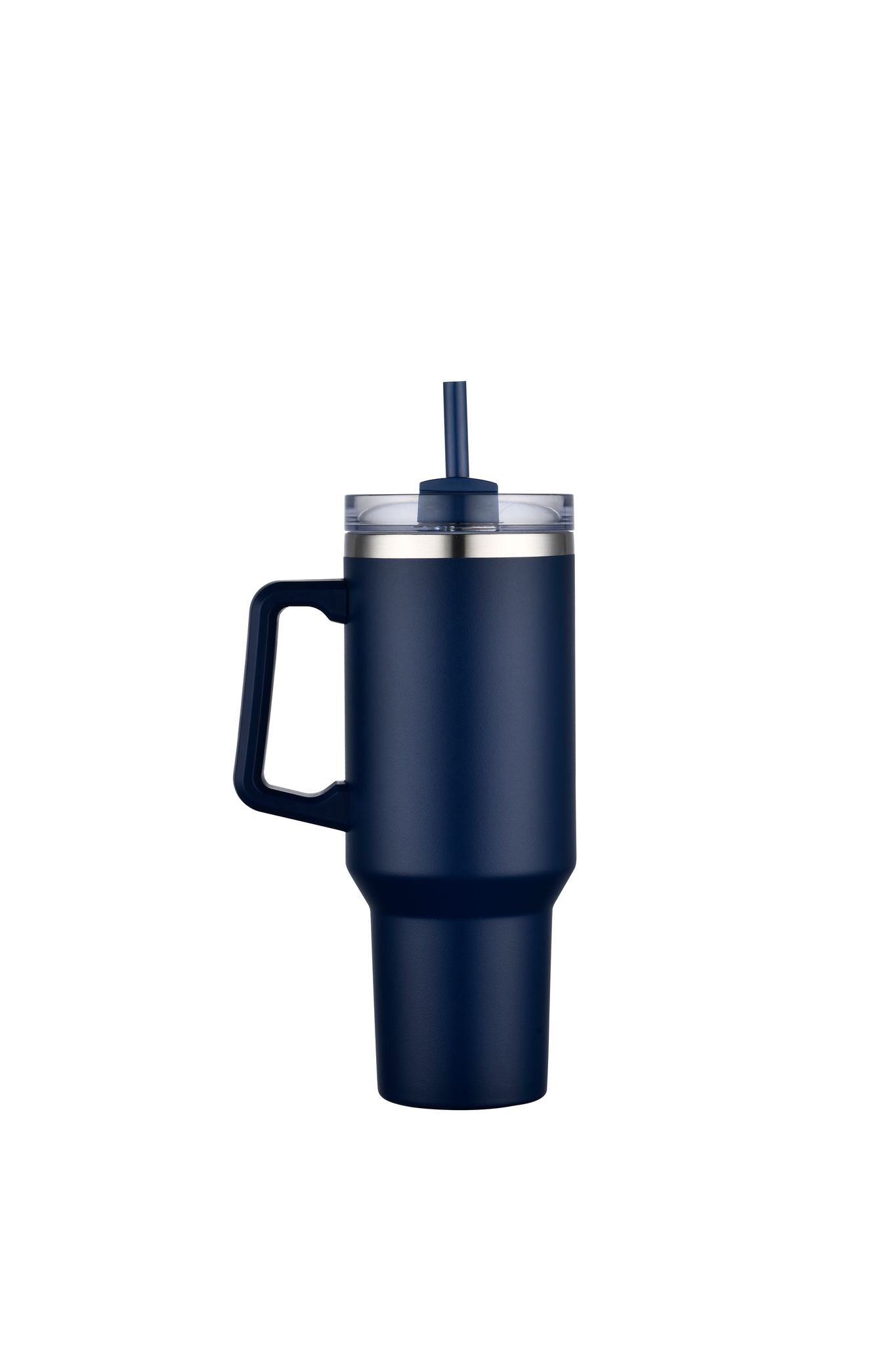 1-013U 40oz Premium Stainless Travel Mug w/ Handle and Straw