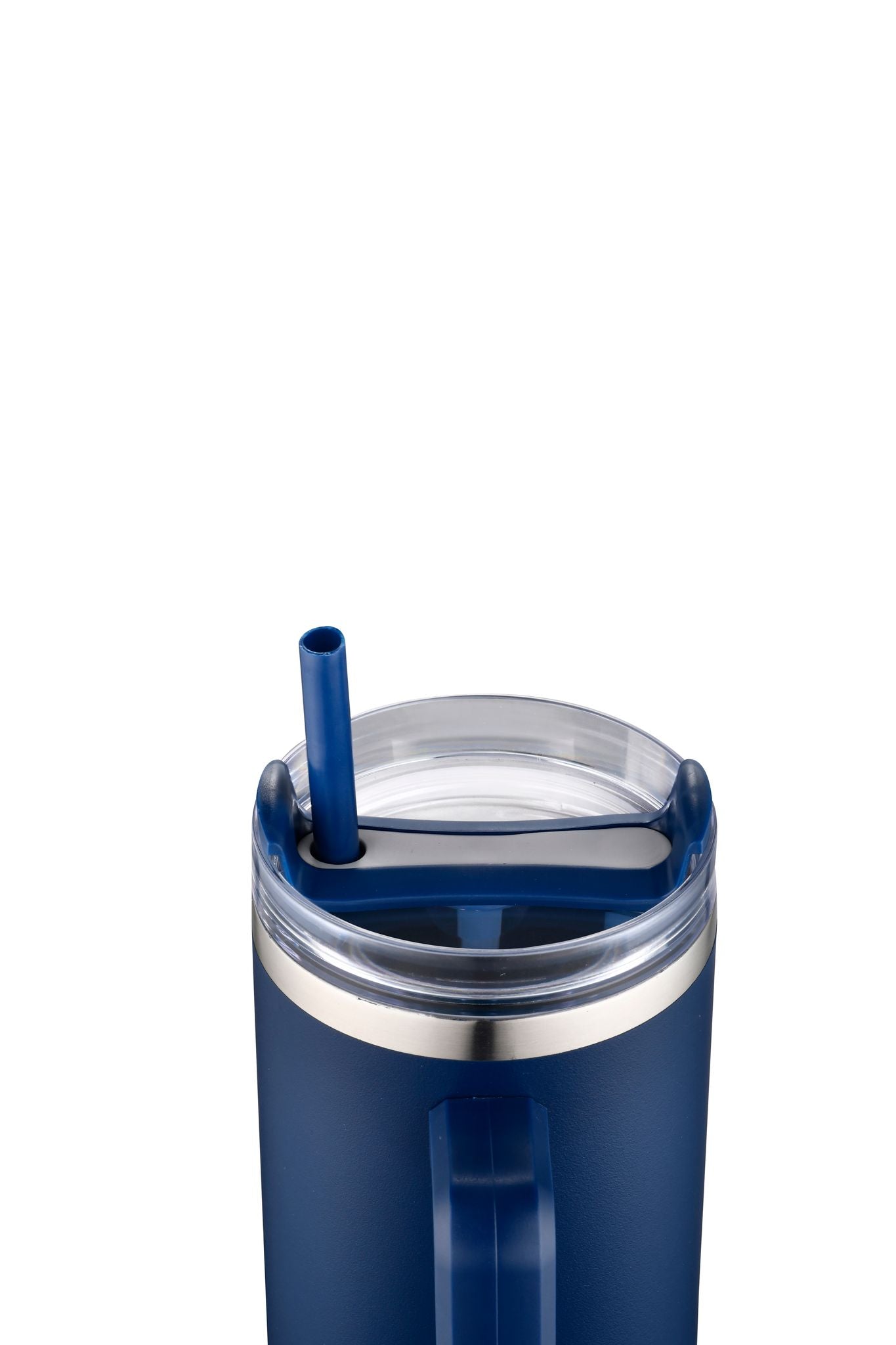 1-013U 40oz Premium Stainless Travel Mug w/ Handle and Straw