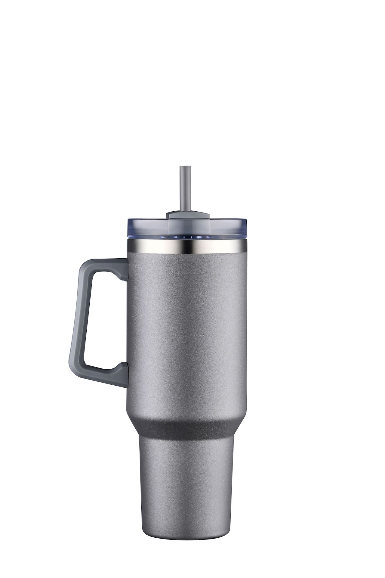 1-013U 40oz Premium Stainless Travel Mug w/ Handle and Straw