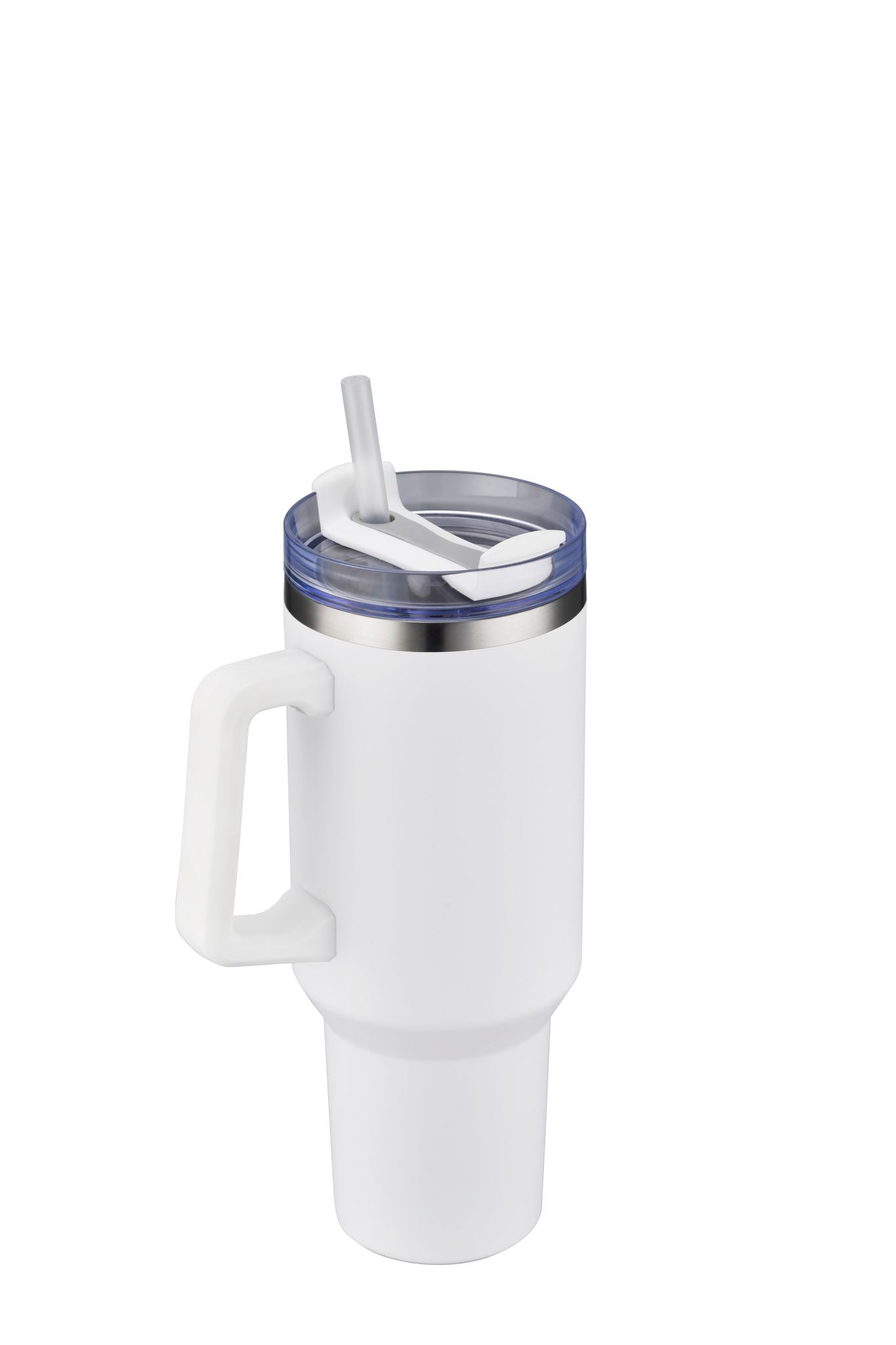 1-013U 40oz Premium Stainless Travel Mug w/ Handle and Straw
