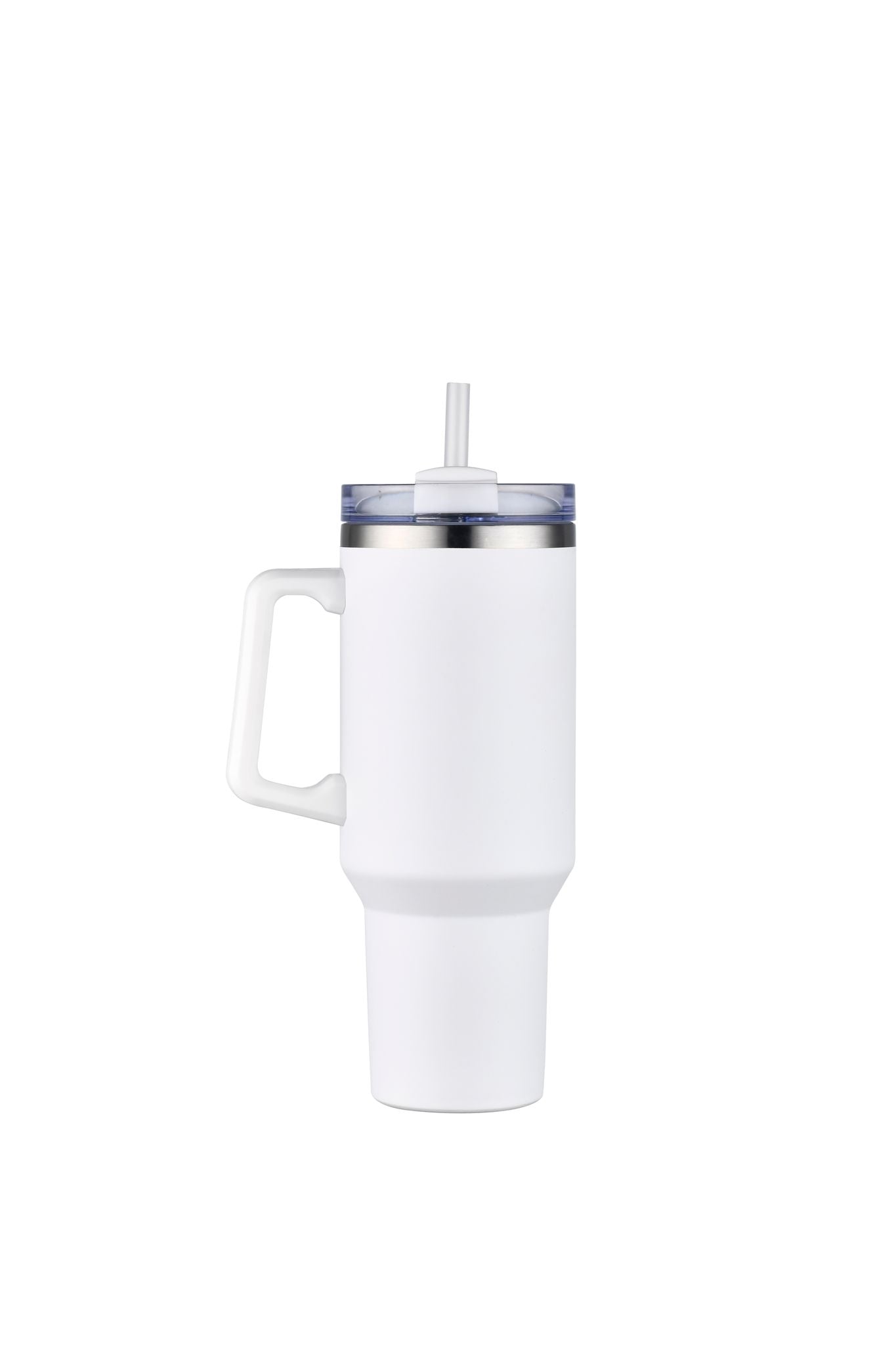 1-013U 40oz Premium Stainless Travel Mug w/ Handle and Straw