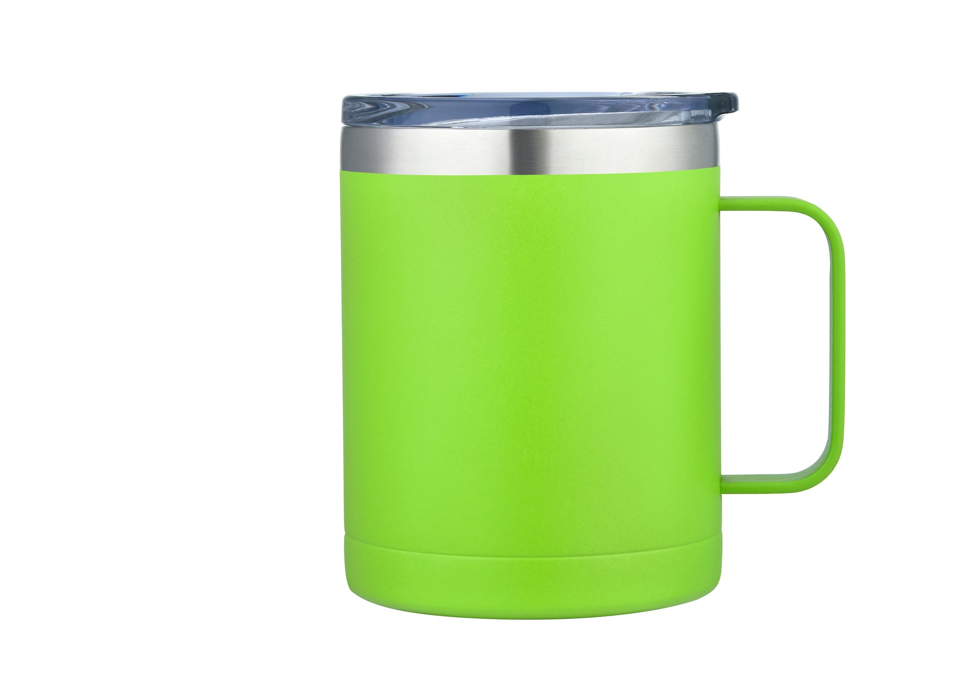16315SP 14oz Powder Coated Stainless Vacuum Camp Mug w/ Handle