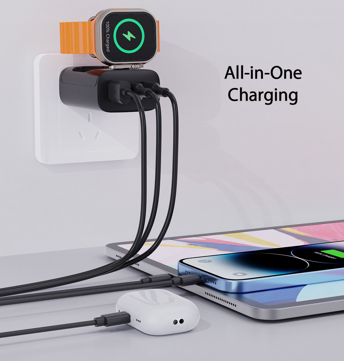 193TN All-in-One Wall Charger with Smart Watch Compatibility