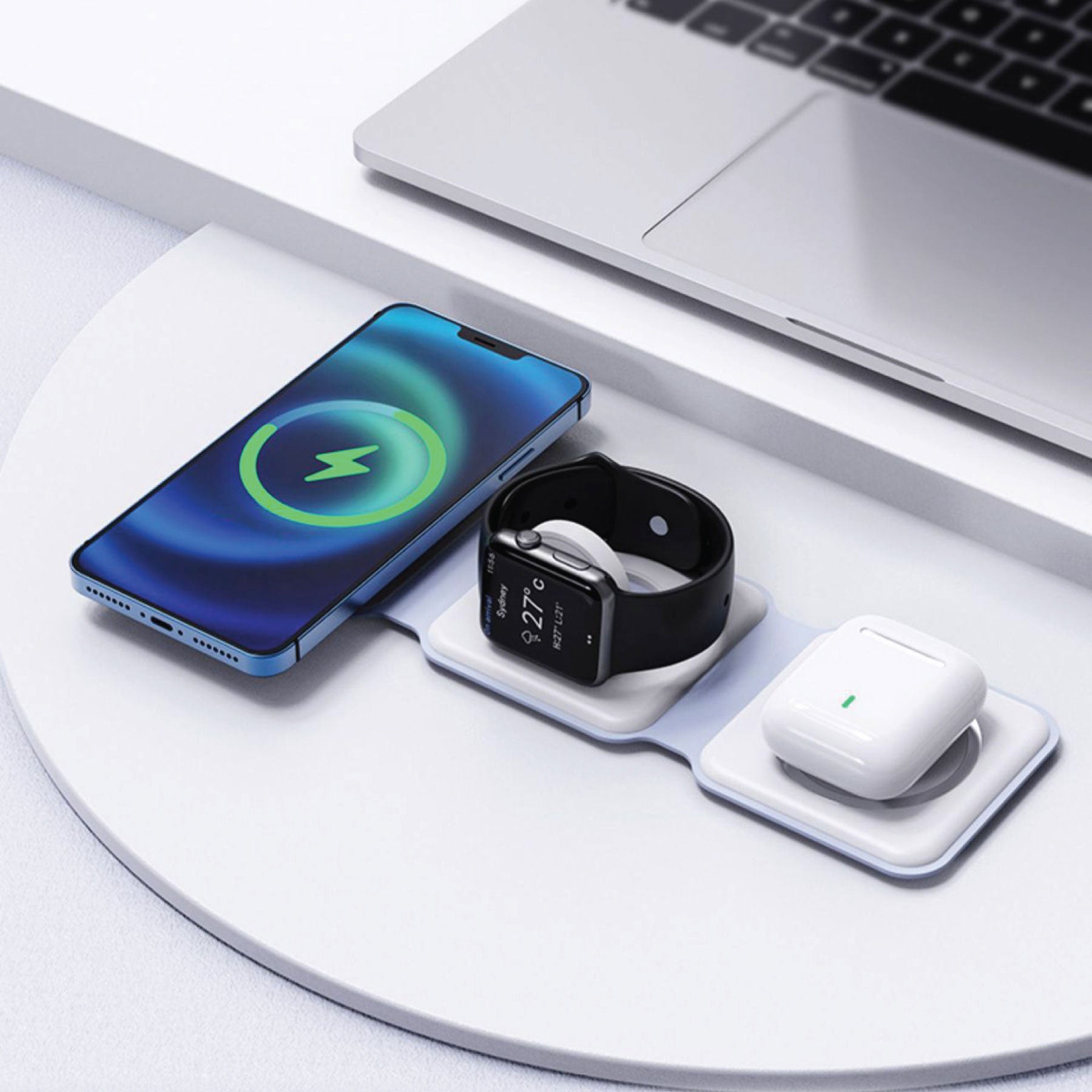 194TN 3-in-1 Foldable Travel Charging Station