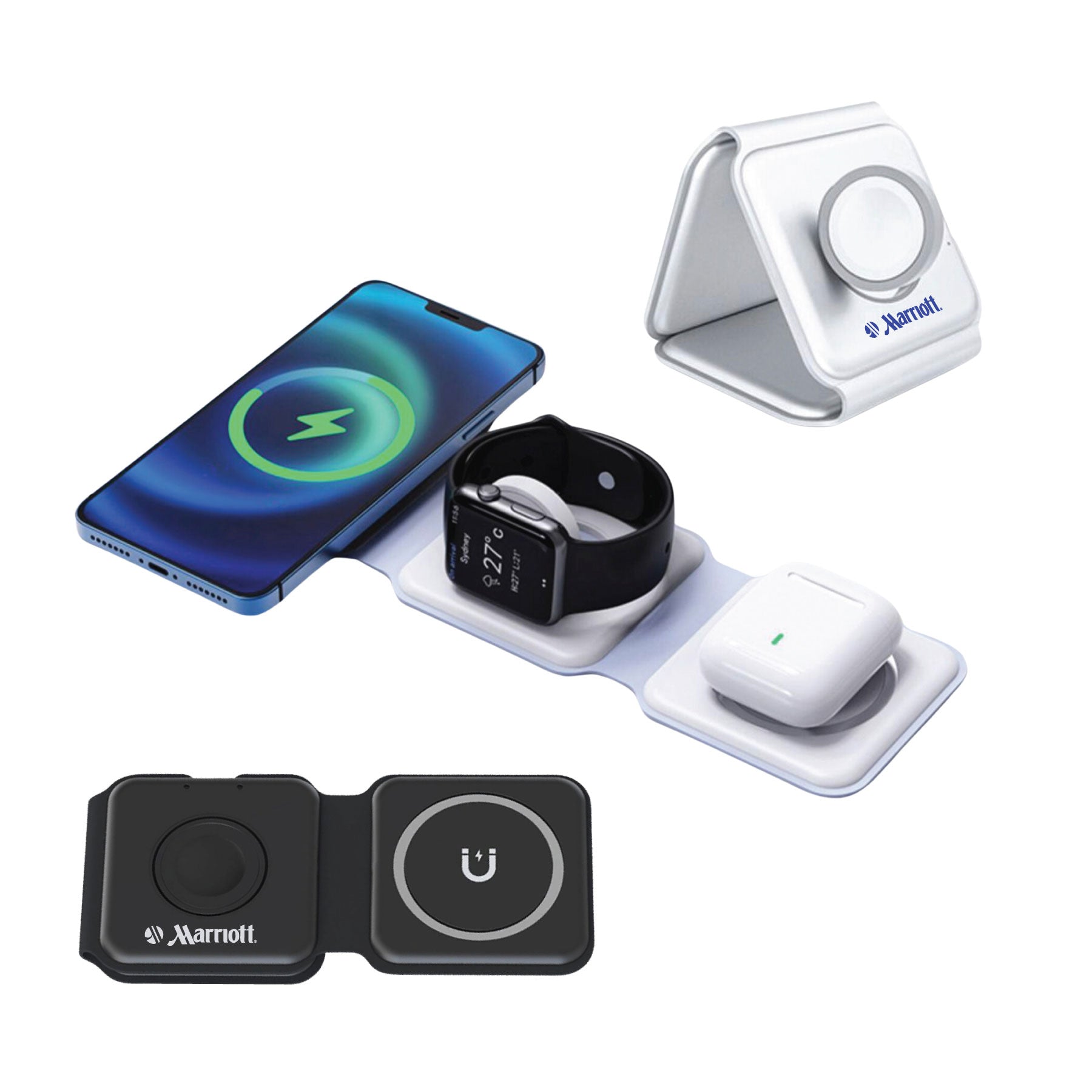 194TN 3-in-1 Foldable Travel Charging Station