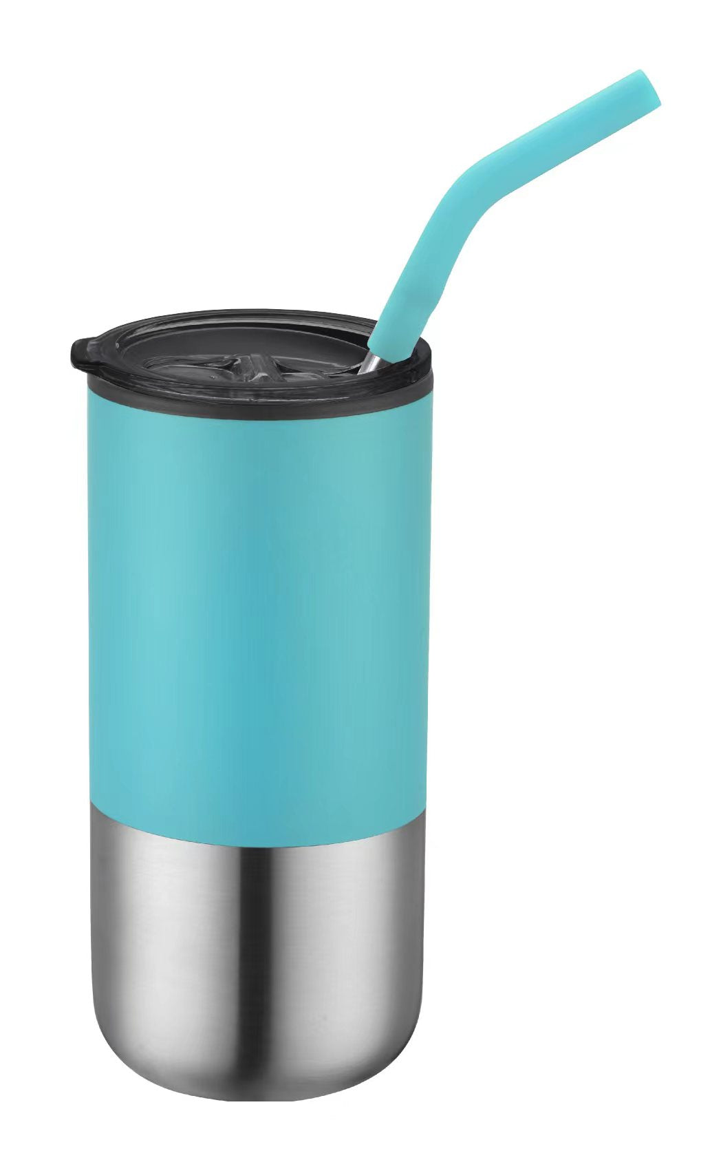 1-881U 16oz Double Wall Tumbler w/ Straw