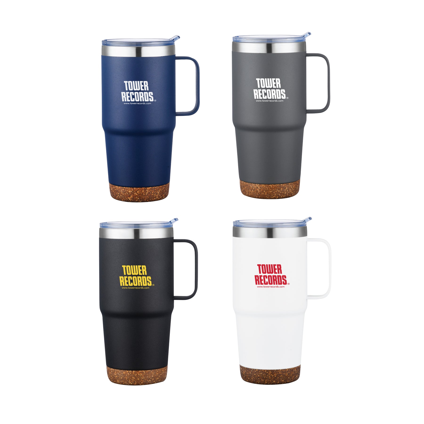 1-888U 24oz Stainless Travel Mug with Cork Bottom