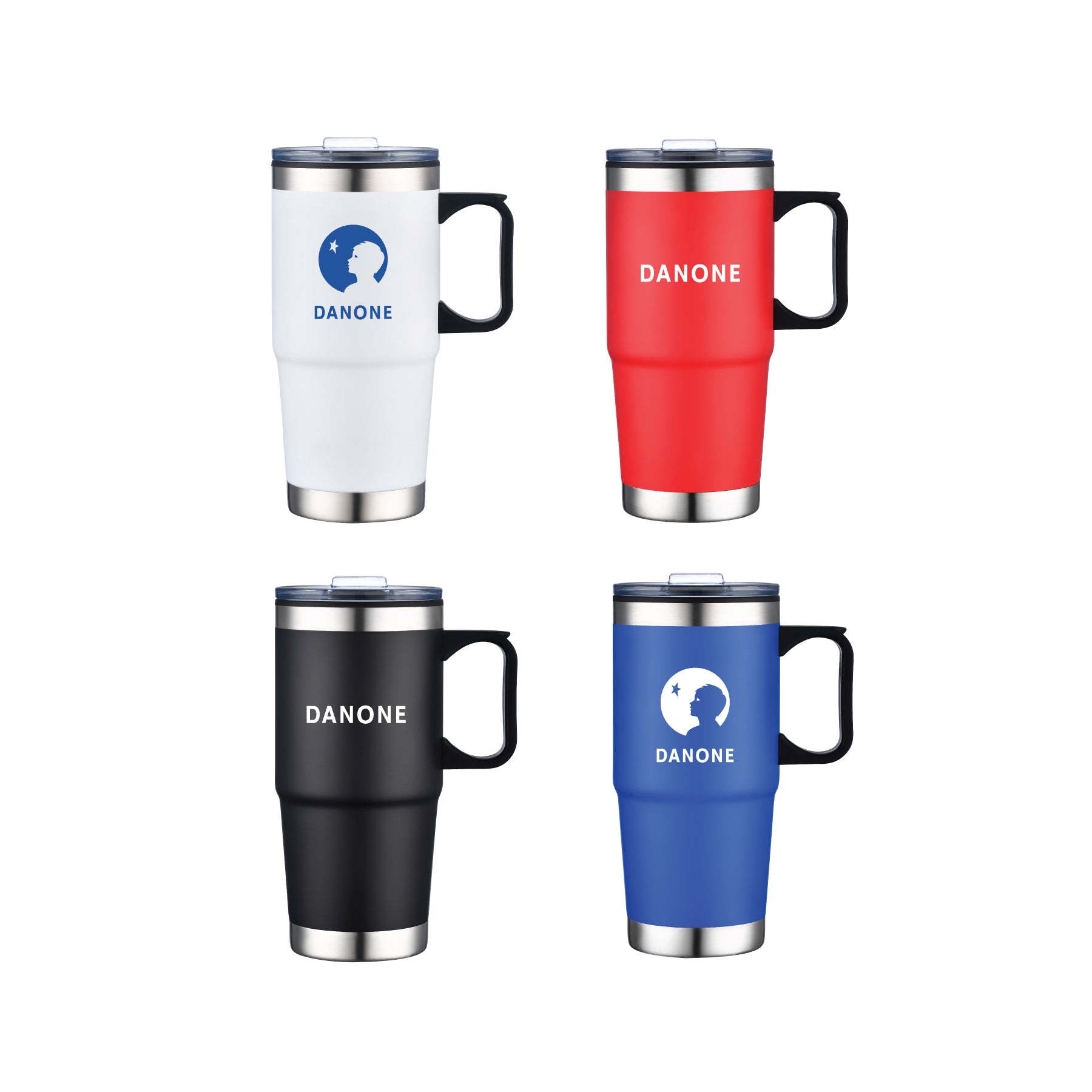 1-774U 24oz Stainless Travel Mug w/ Stainless Bottom