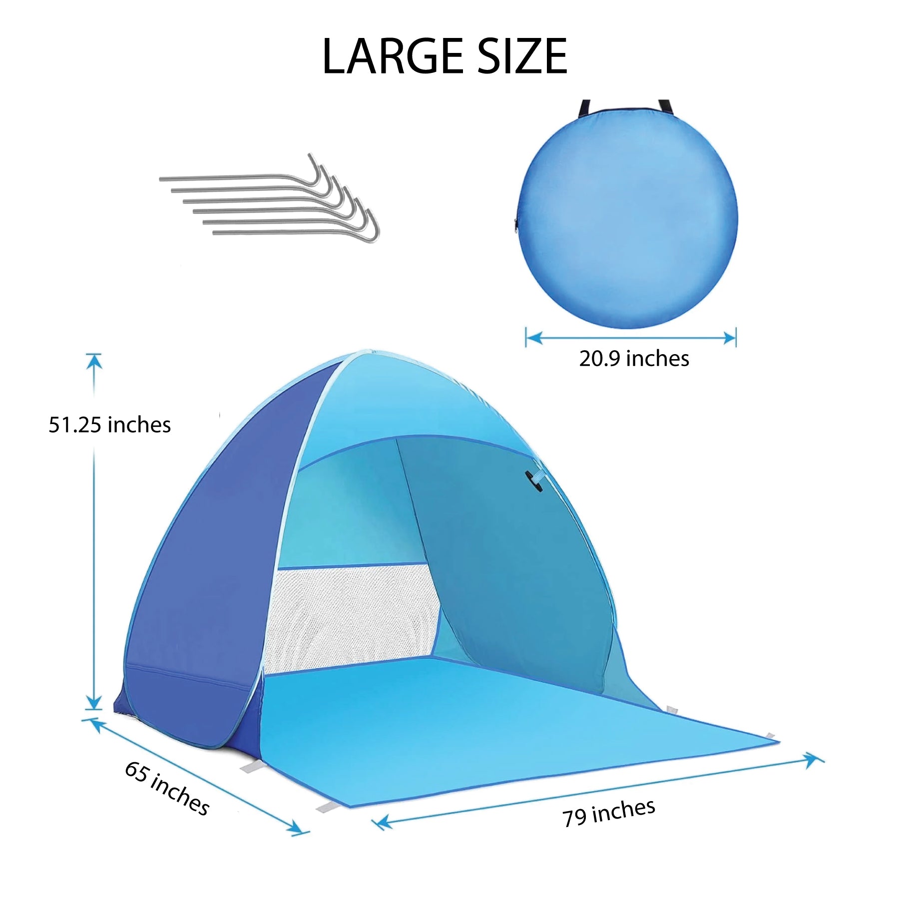 300TN Bondi Pop Up Beach Tent