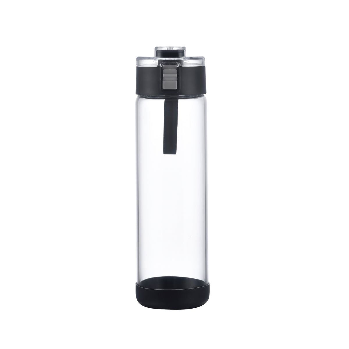 4-121U Vivid 22oz Locking Carry Glass Bottle with Silicone Loop & Protective Base