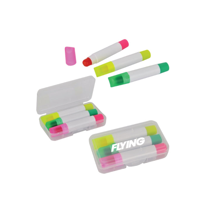 60008PS 3pc Gel Highlighter Set with Case