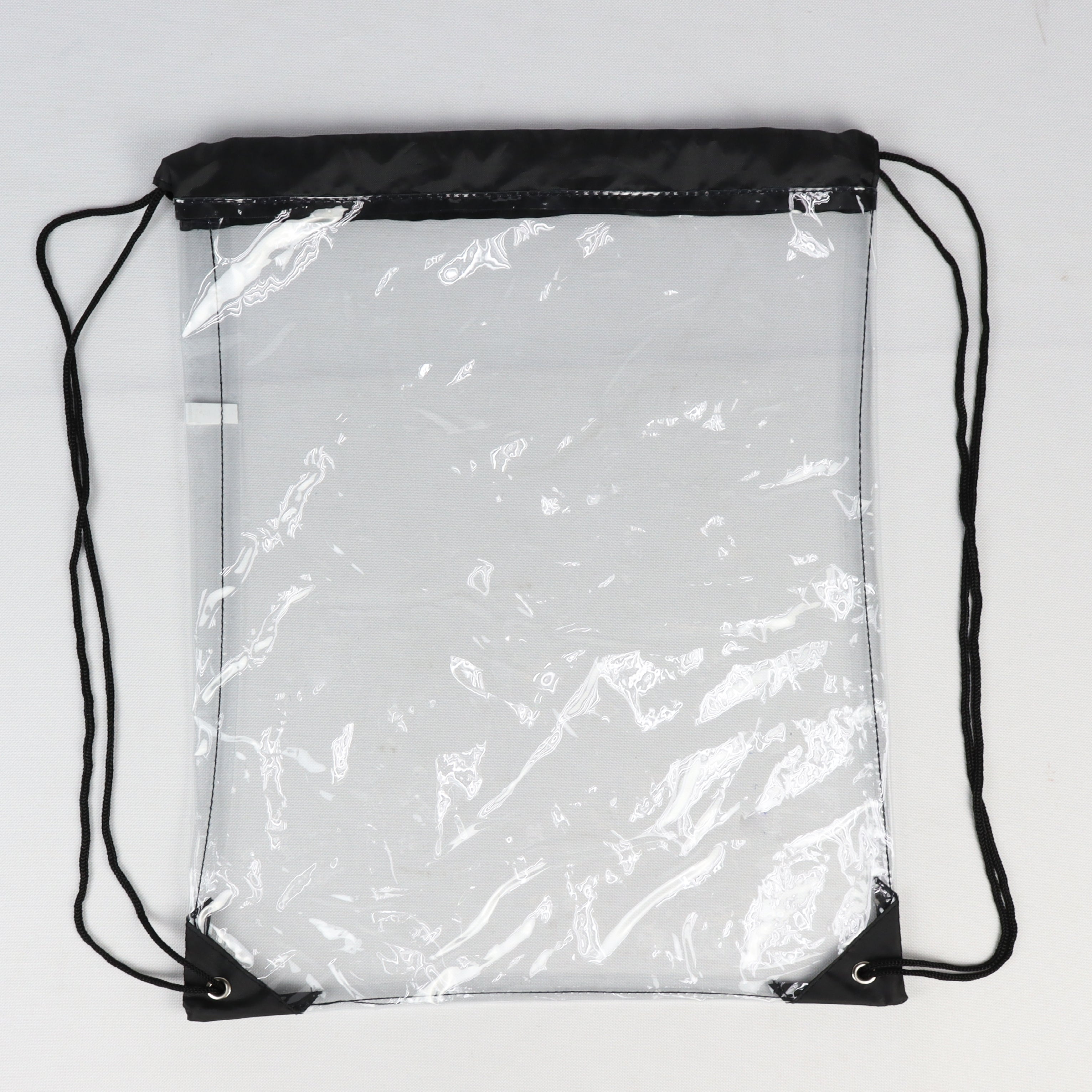 3-555U Clear Drawstring Bag (14" x 18")