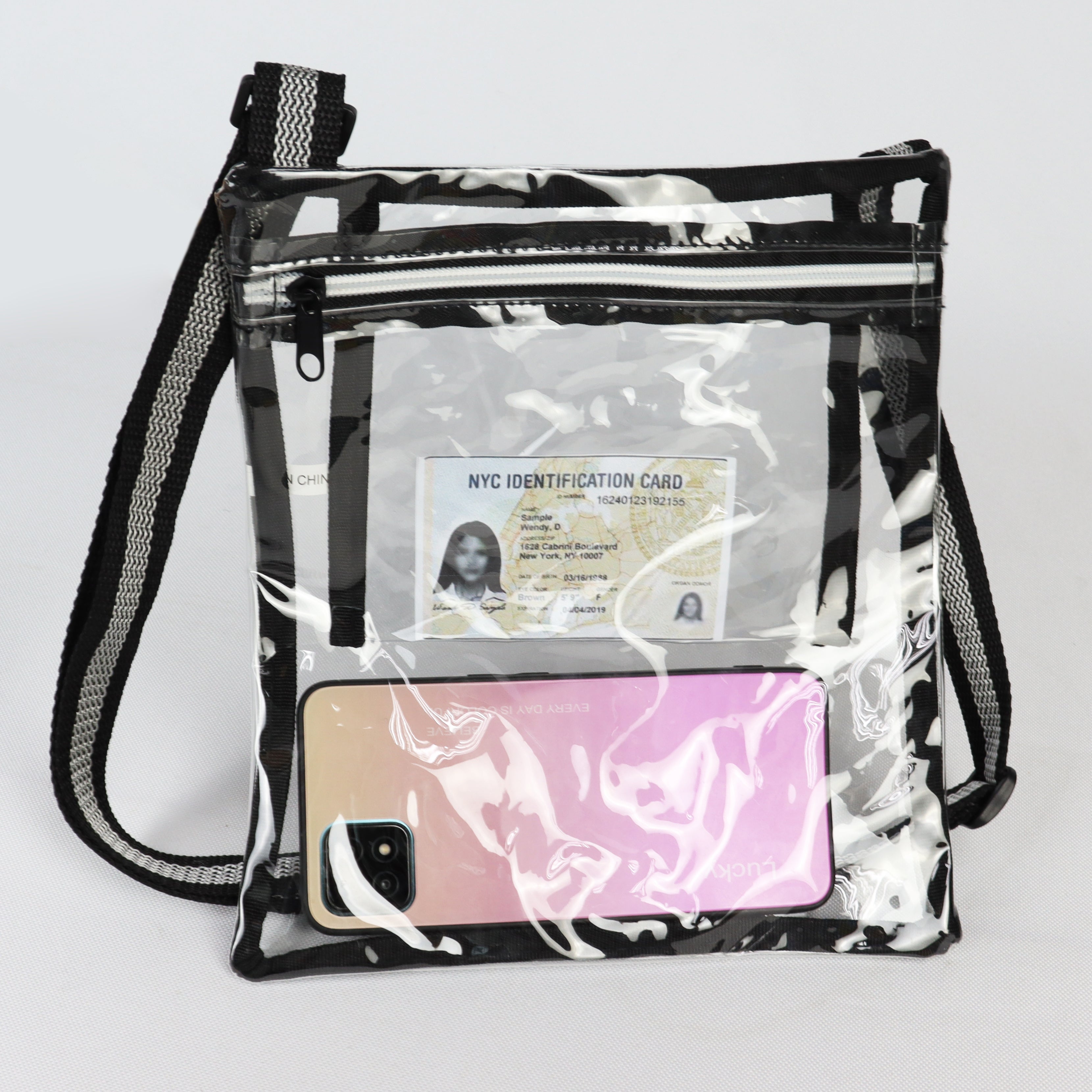 3-909U Clear Satchel Bag (9" x 10")
