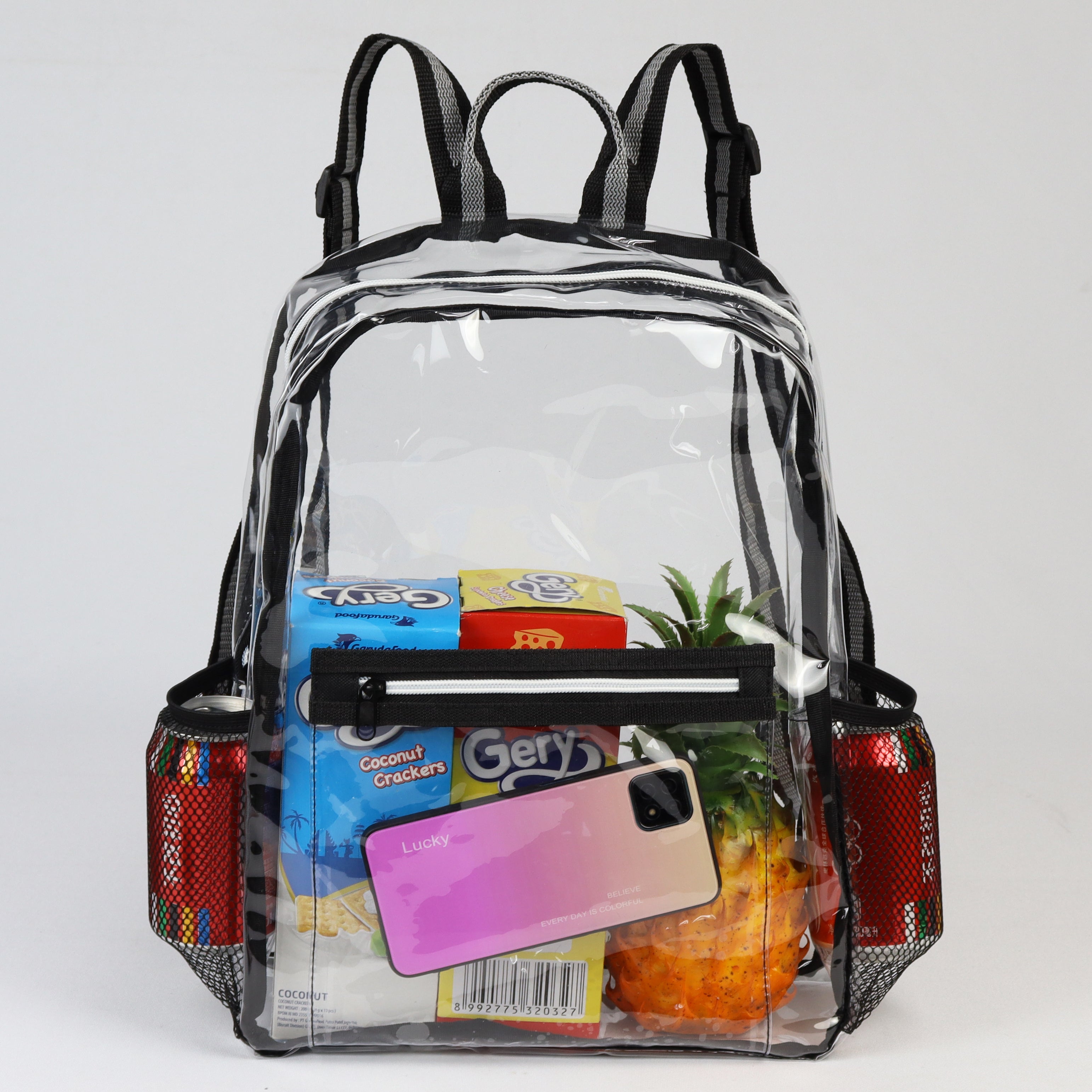 3-146U Clear Large Backpack (16" x 12")