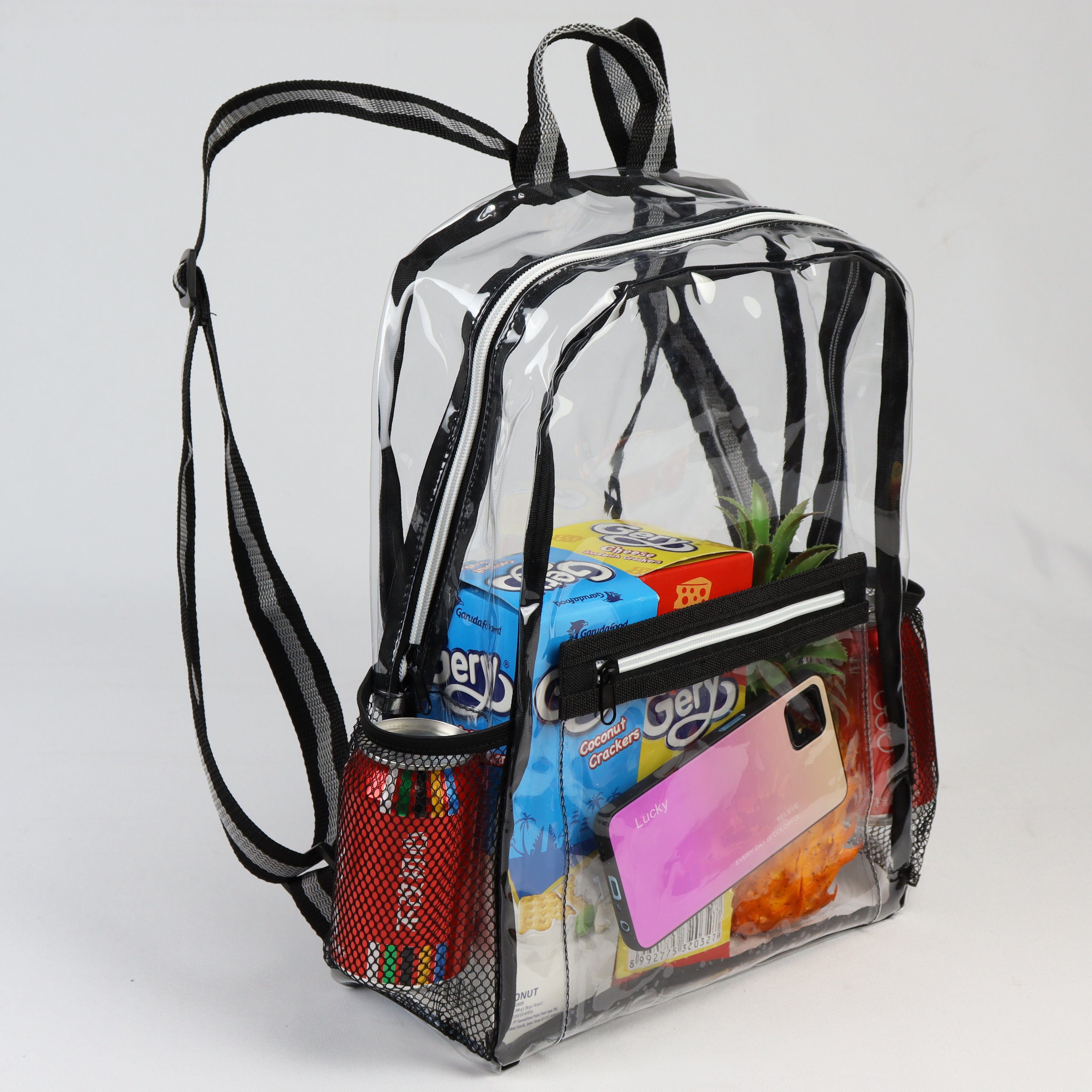 3-146U Clear Large Backpack (16" x 12")