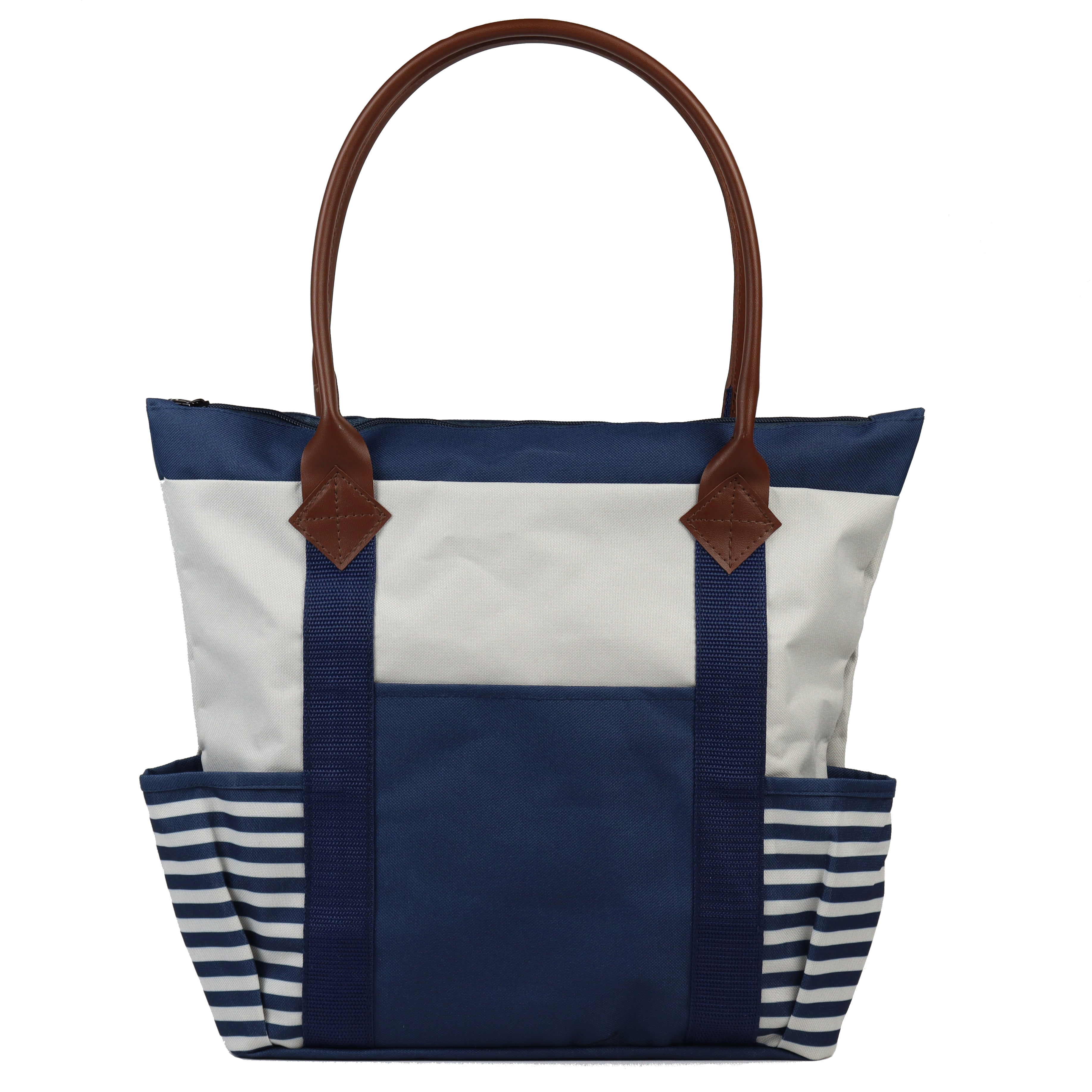 3-916U Striped Tote Bag (16.5" x 14")