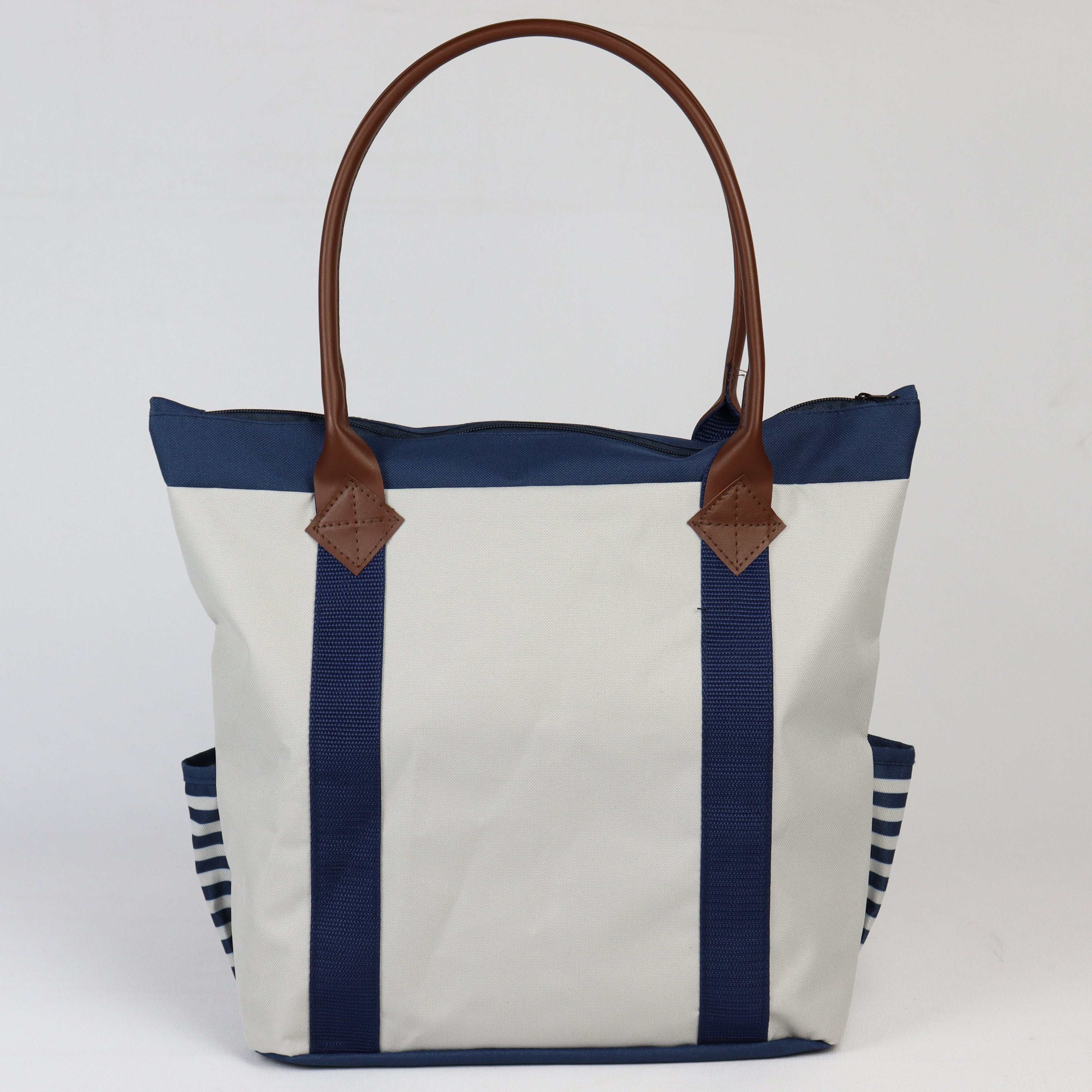 3-916U Striped Tote Bag (16.5" x 14")