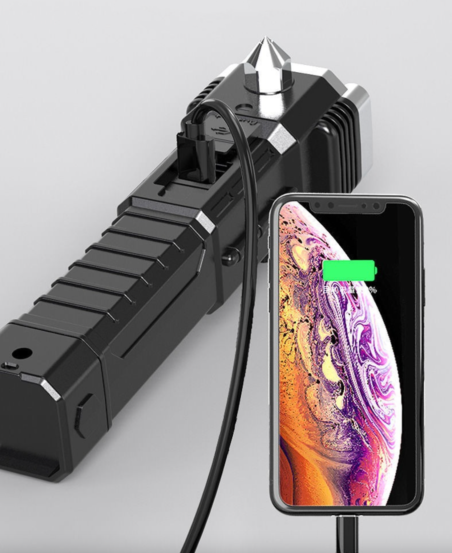 813TN Multifunction Car Escape Tool w/ LED Flashlight and Power Bank