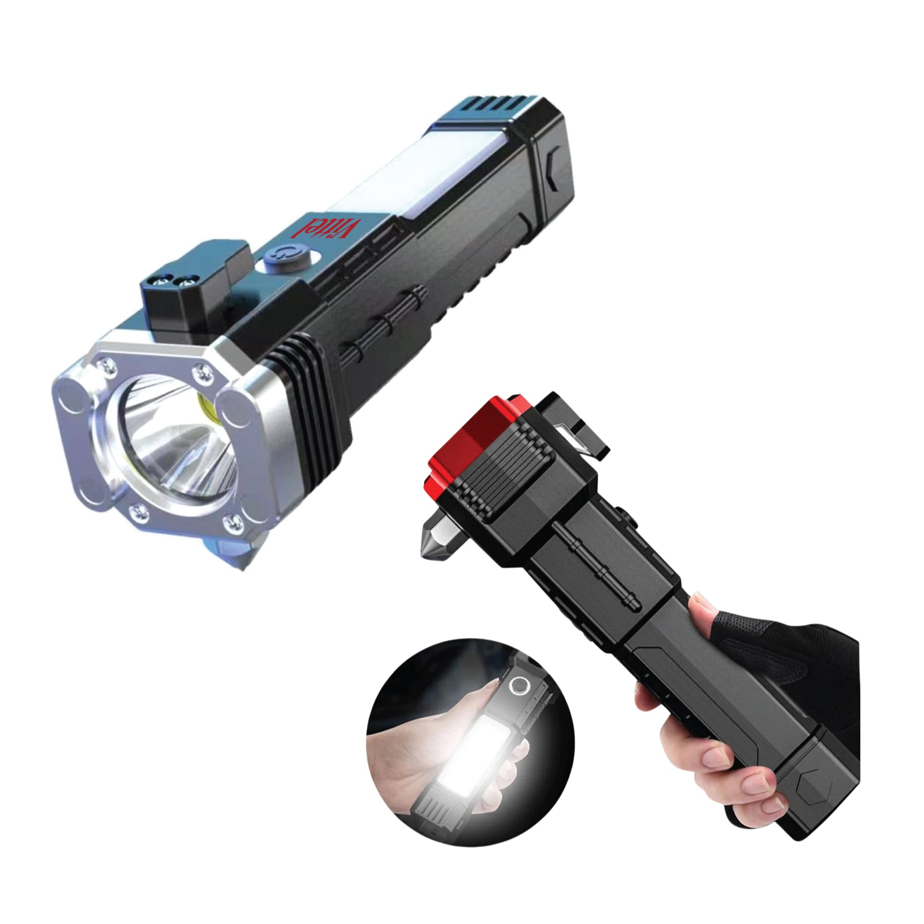 813TN Multifunction Car Escape Tool w/ LED Flashlight and Power Bank