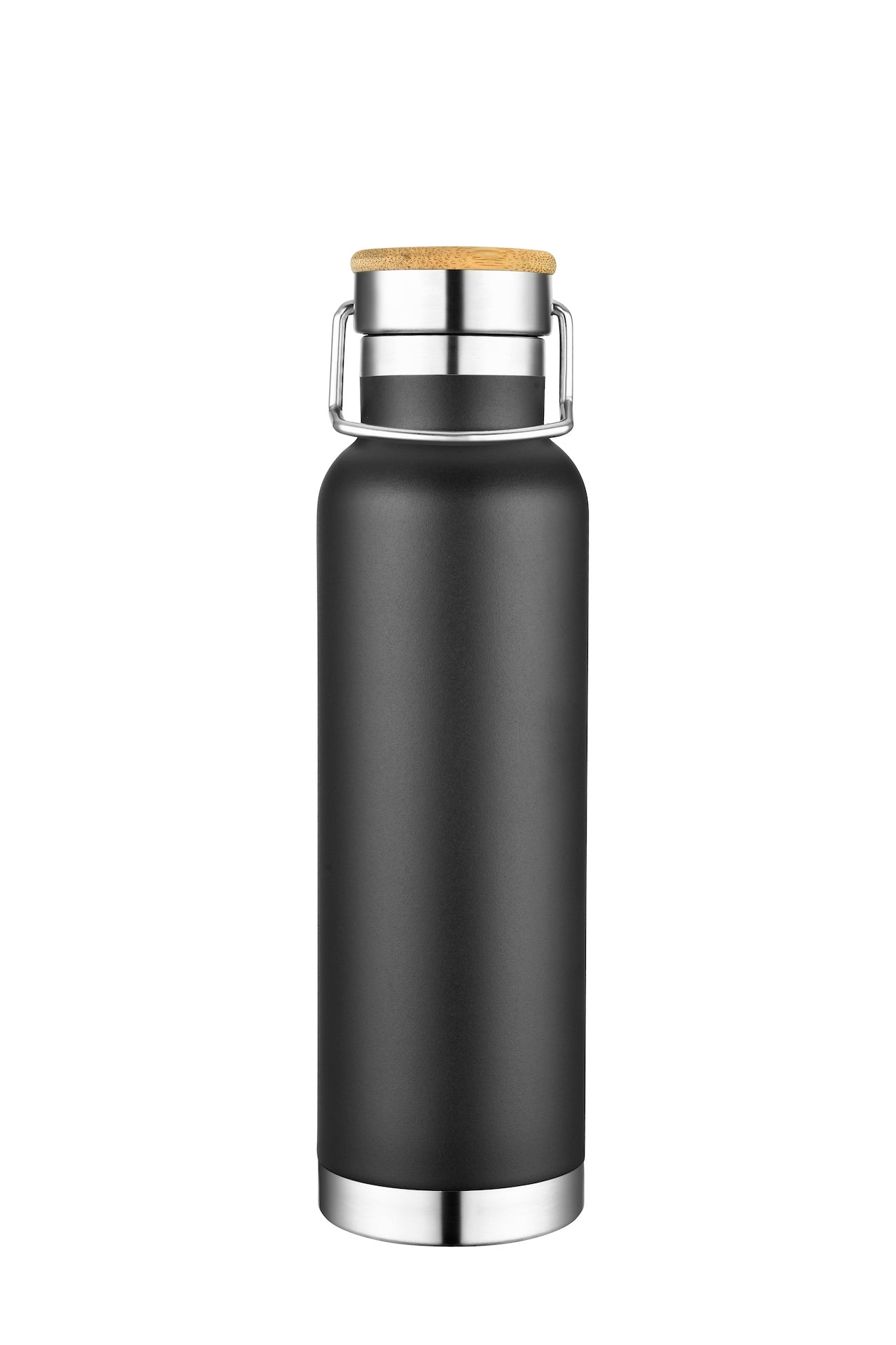 1-931U 22oz Powder Coated Double Wall Stainless Vacuum Bottle