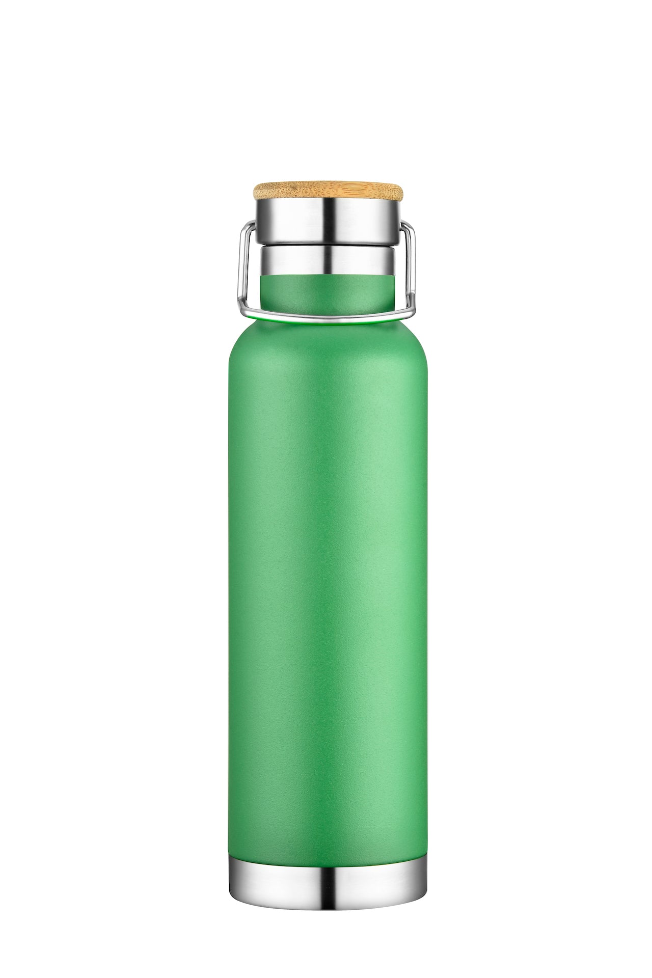 1-931U 22oz Powder Coated Double Wall Stainless Vacuum Bottle