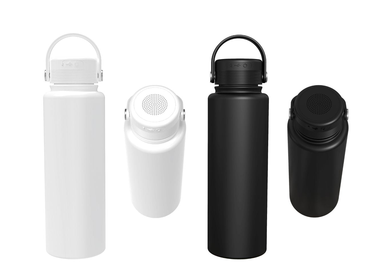13025SP 40oz Insulated Wireless Bluetooth Speaker Bottle