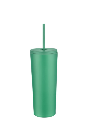 1-100U Cafe 24oz Tumbler with Leakproof Lid and Straw