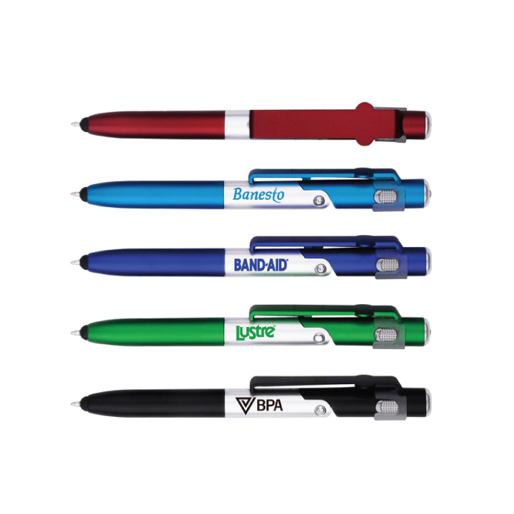 PDA20020PS 4-in-1 Pen + Phone Stand + Flashlight + Stylus