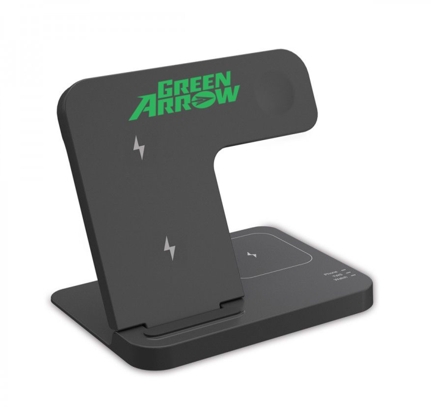 164SP 3-In-1 Foldable 15W Fast Wireless Charging Stand For Cell Phone, Apple Watch, Air Pods