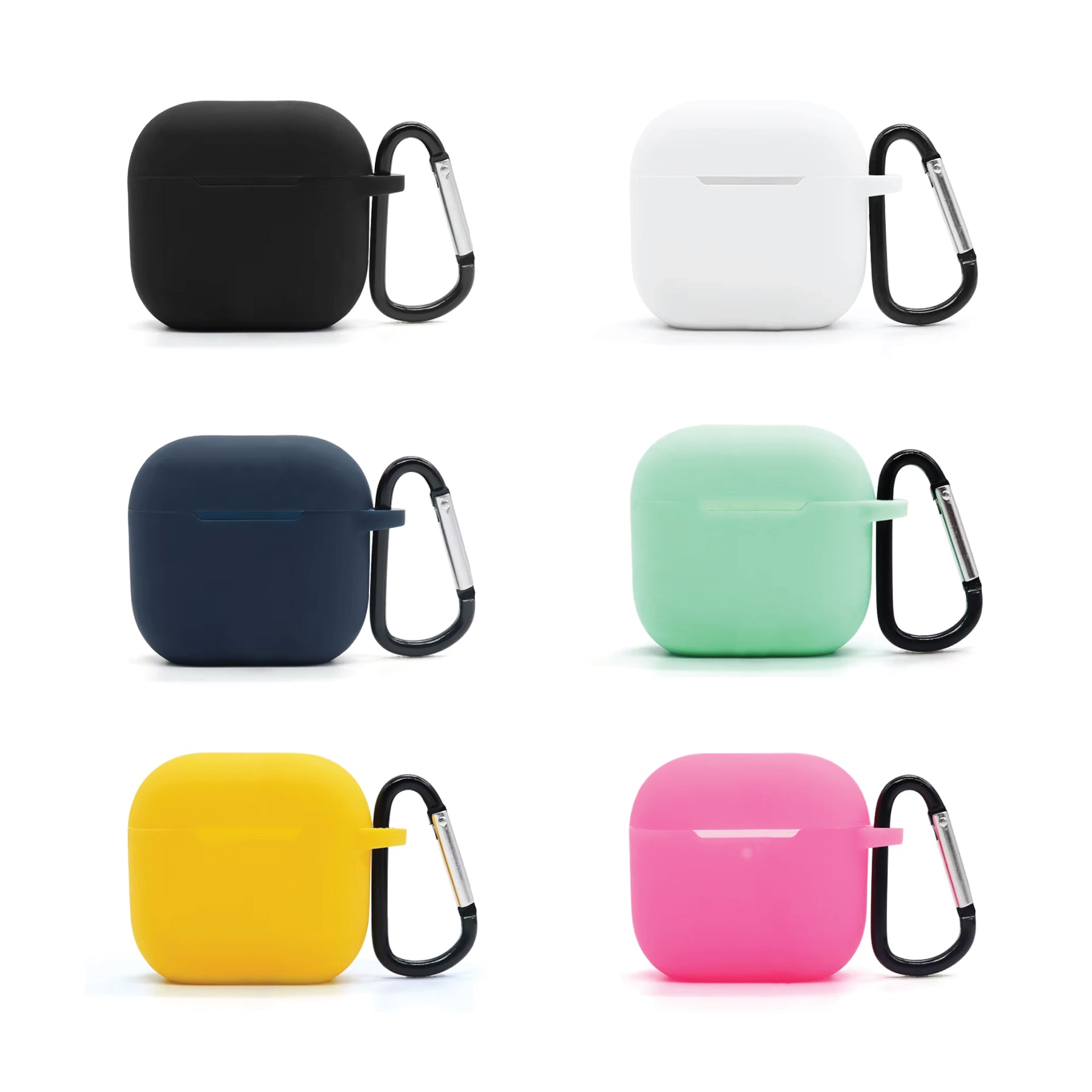 042TN Silicone AirPods Pro Case with Carabiner (Airpods 4)