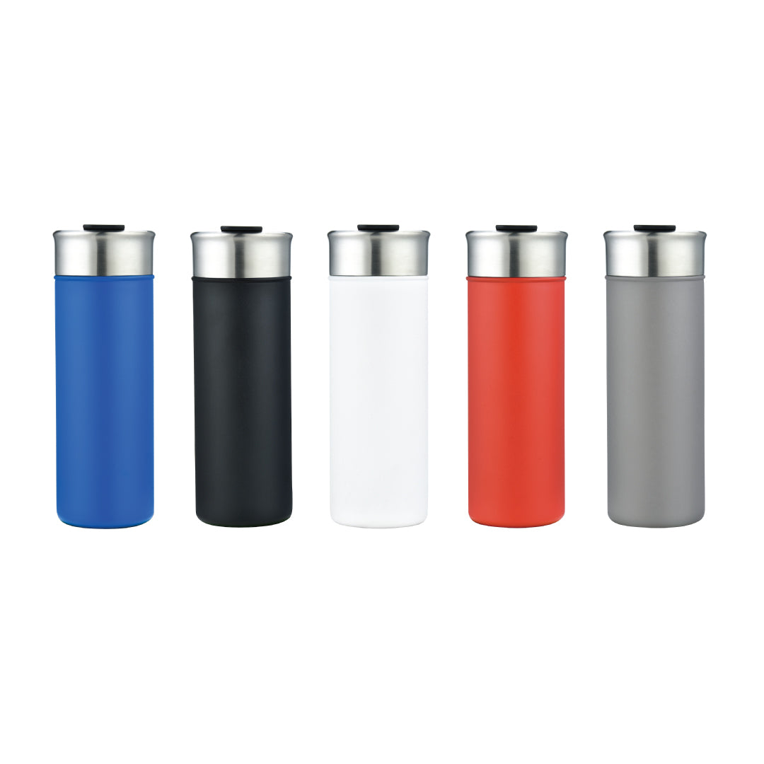 1-061U 18oz Powder Coated Stainless Double Wall Vacuum Tumbler