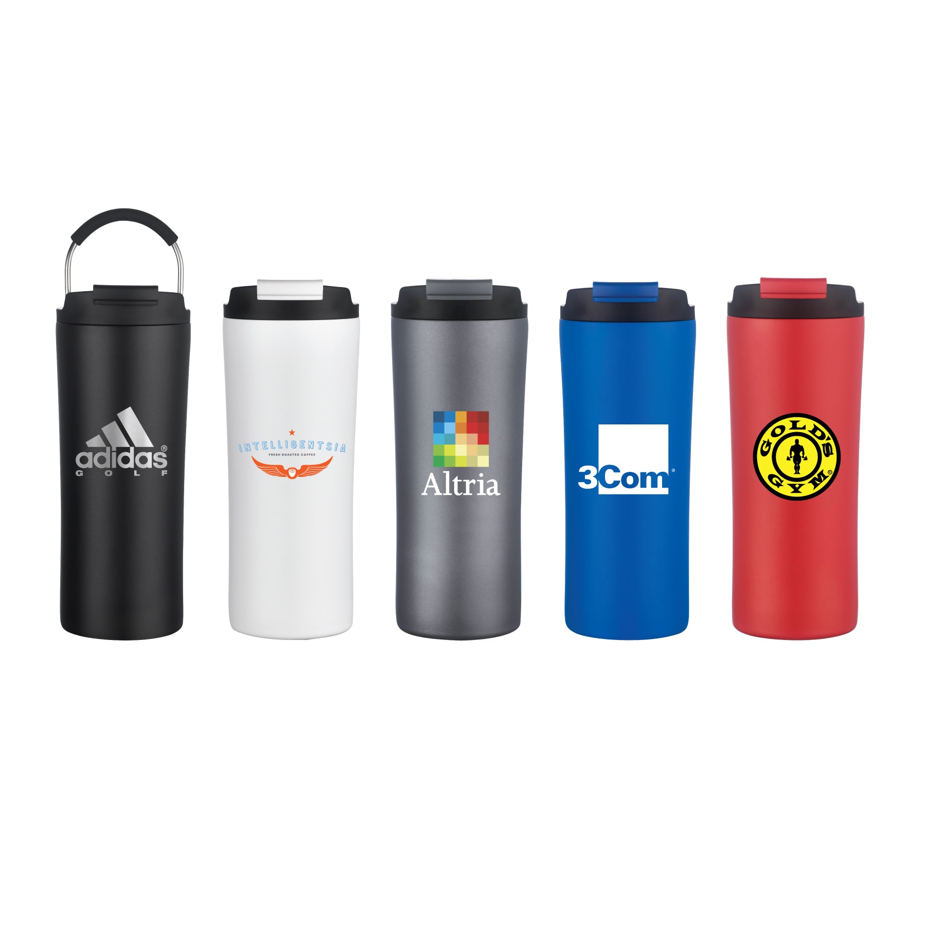 1-112U Vent 21oz Stainless Steel Travel Tumbler with Multi-Use Straw and Handle