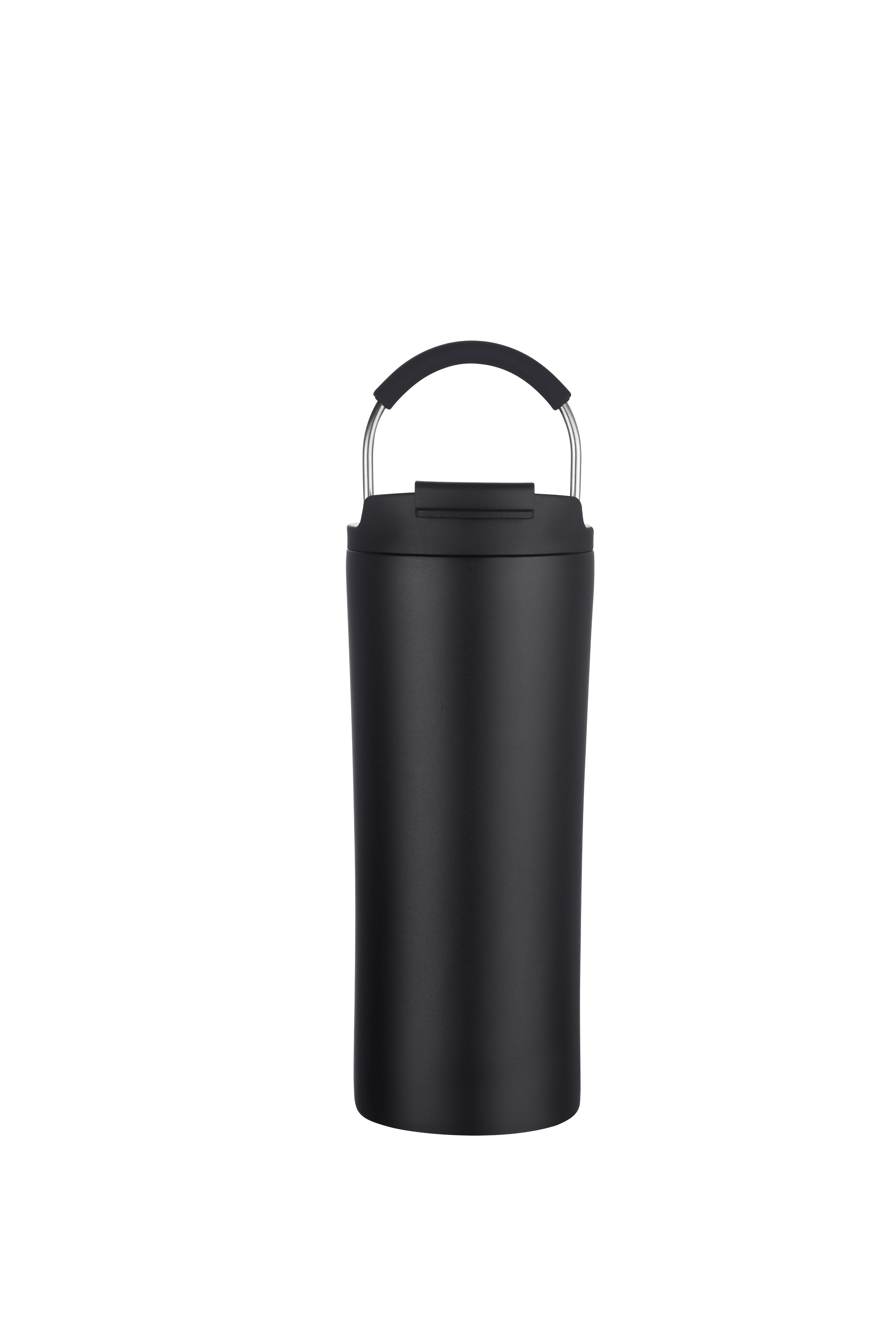 1-112U Vent 21oz Stainless Steel Travel Tumbler with Multi-Use Straw and Handle