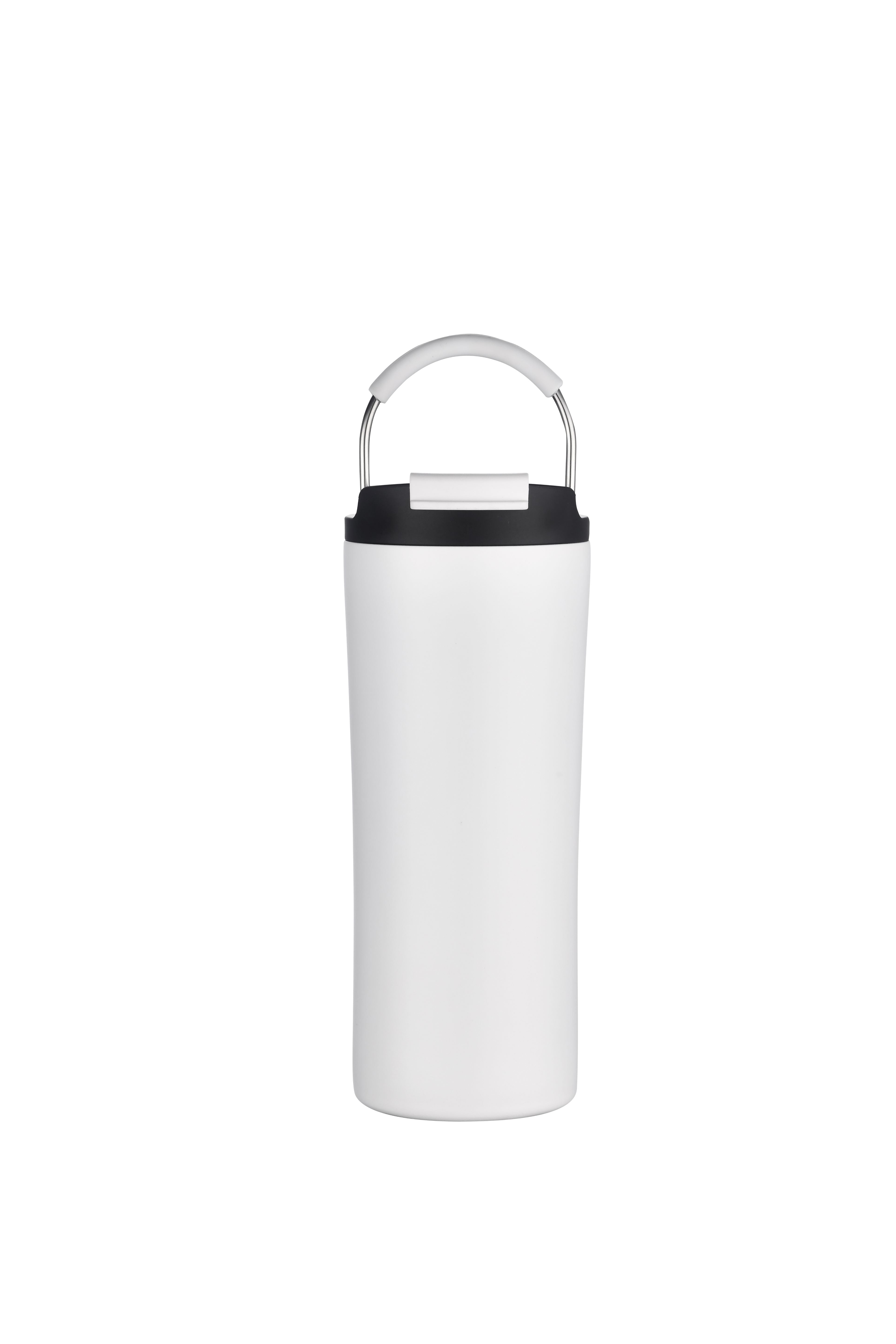 1-112U Vent 21oz Stainless Steel Travel Tumbler with Multi-Use Straw and Handle