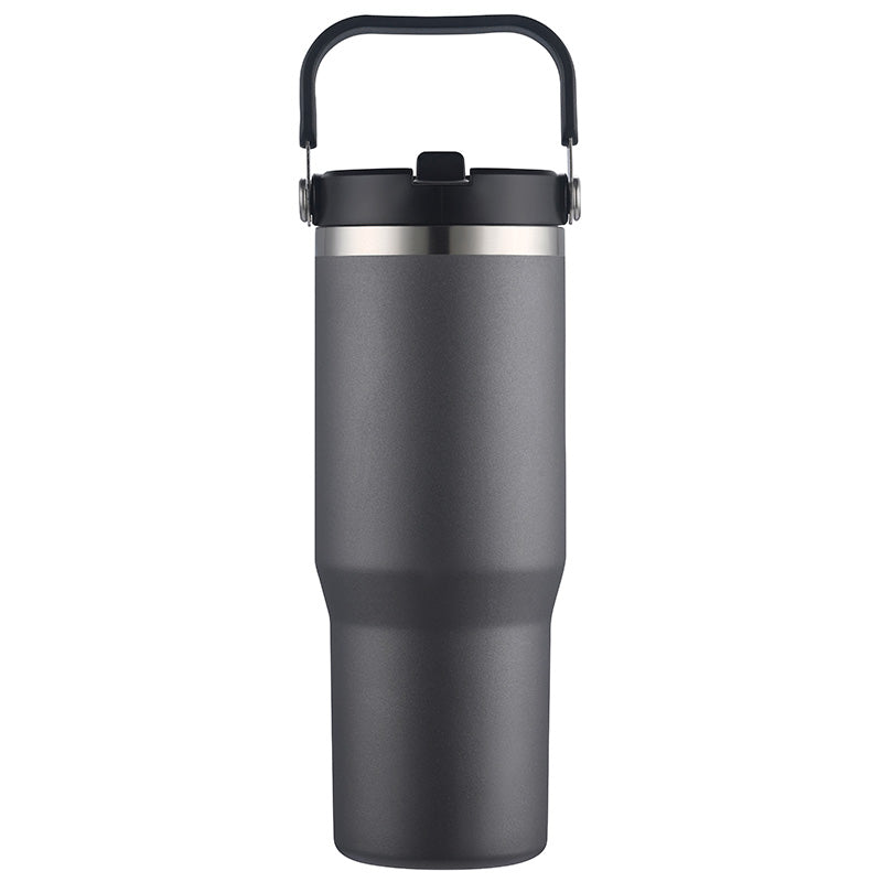 1-232U 30 Oz. Vacuum Travel Tumbler w/ Flip Straw Lid