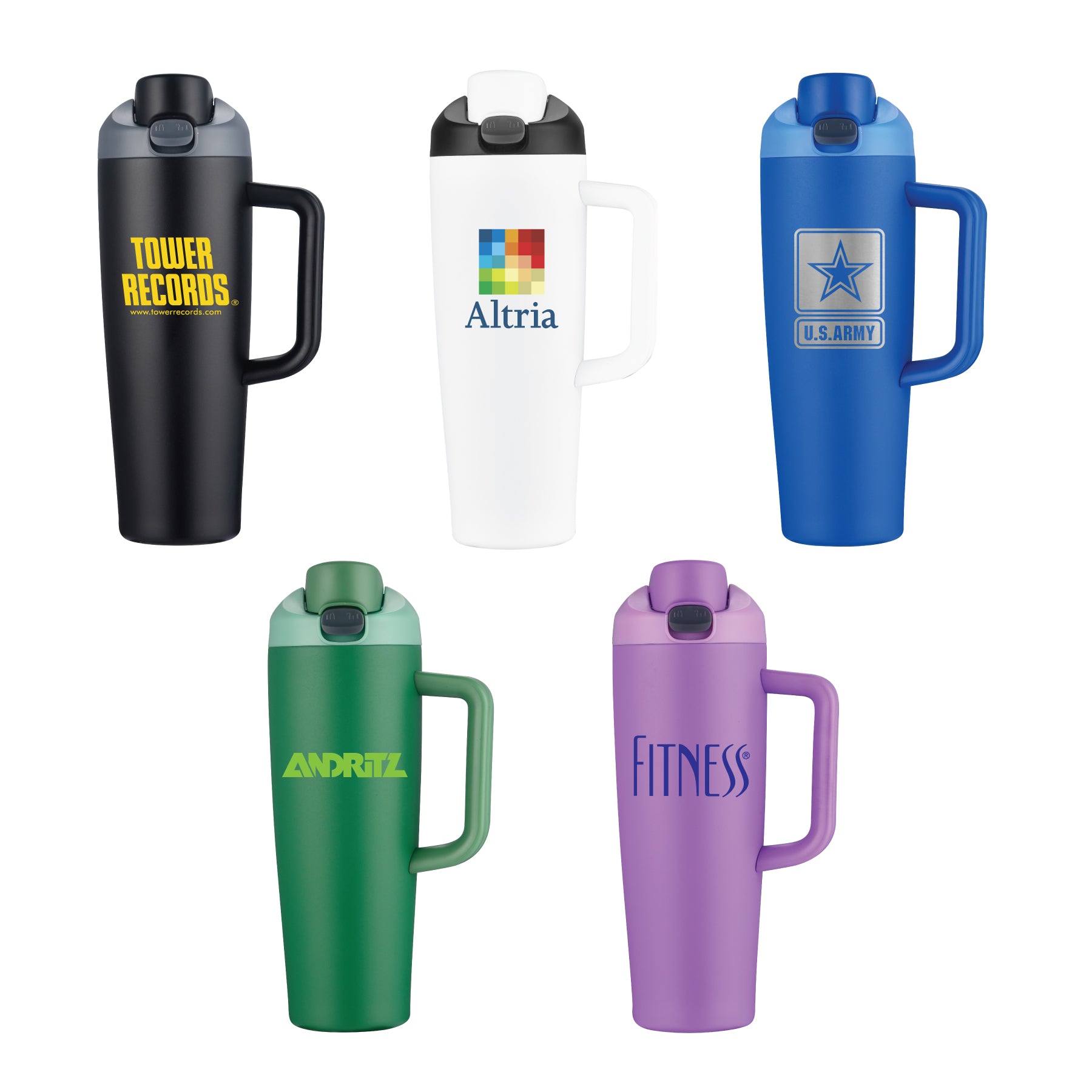 1-352U Coast 30oz Stainless Steel Travel Tumbler with Handle