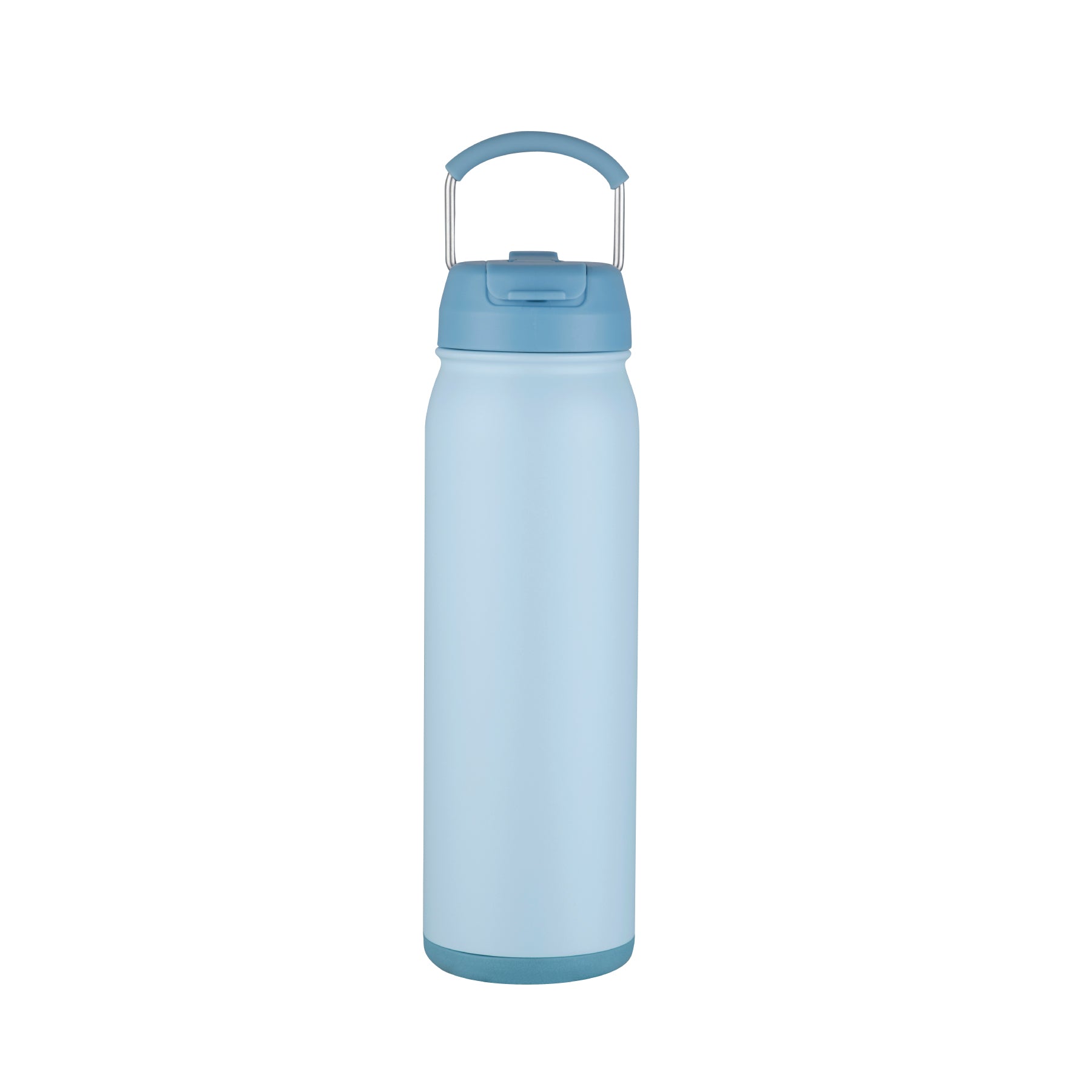 1-533U Vent 24oz Stainless Steel Bottle with Multi-Use Straw and Hidden Bottom