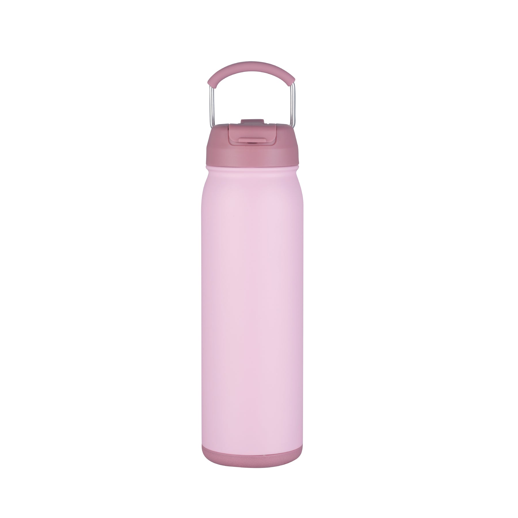 1-533U Vent 24oz Stainless Steel Bottle with Multi-Use Straw and Hidden Bottom