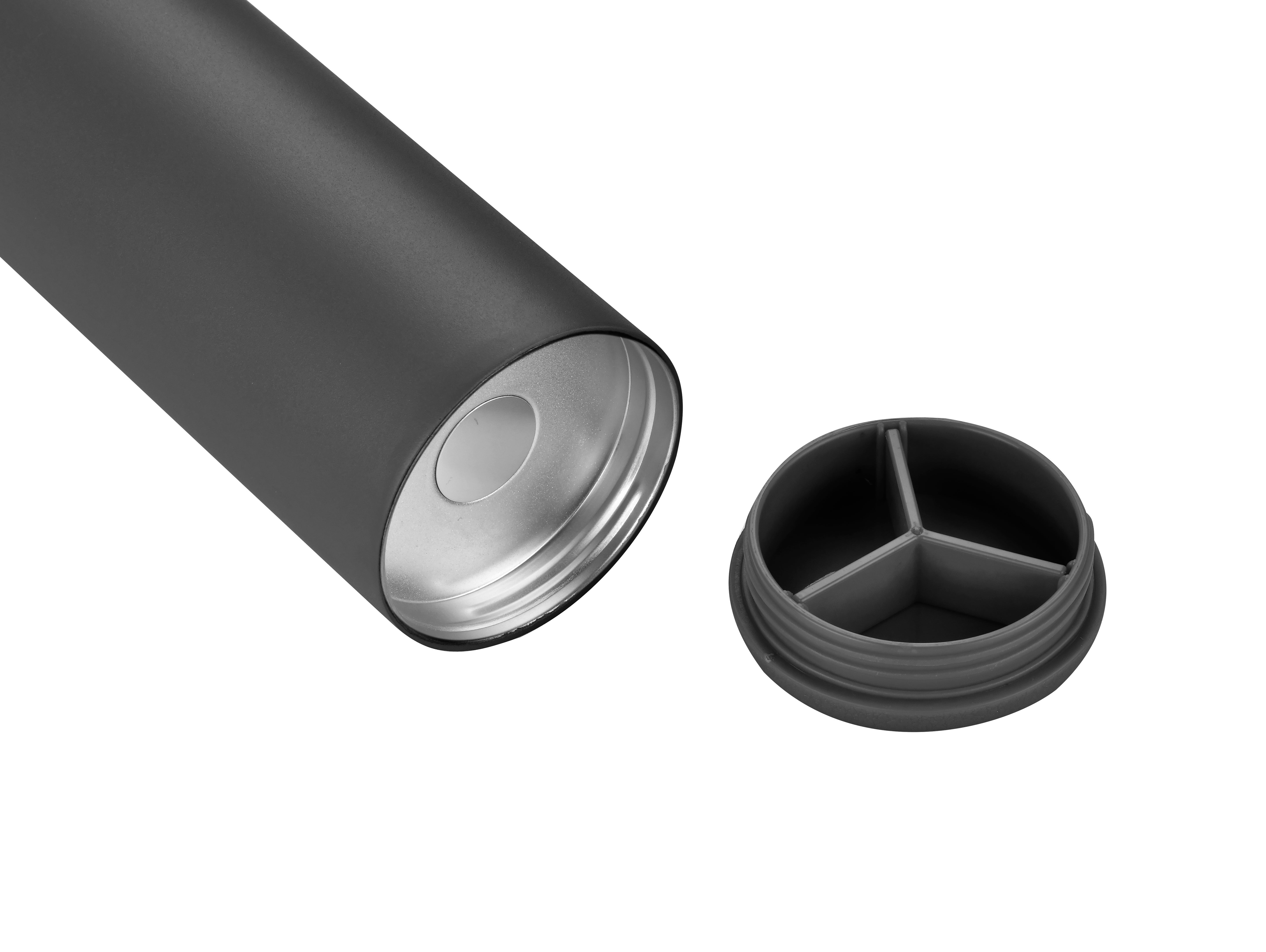 1-533U Vent 24oz Stainless Steel Bottle with Multi-Use Straw and Hidden Bottom
