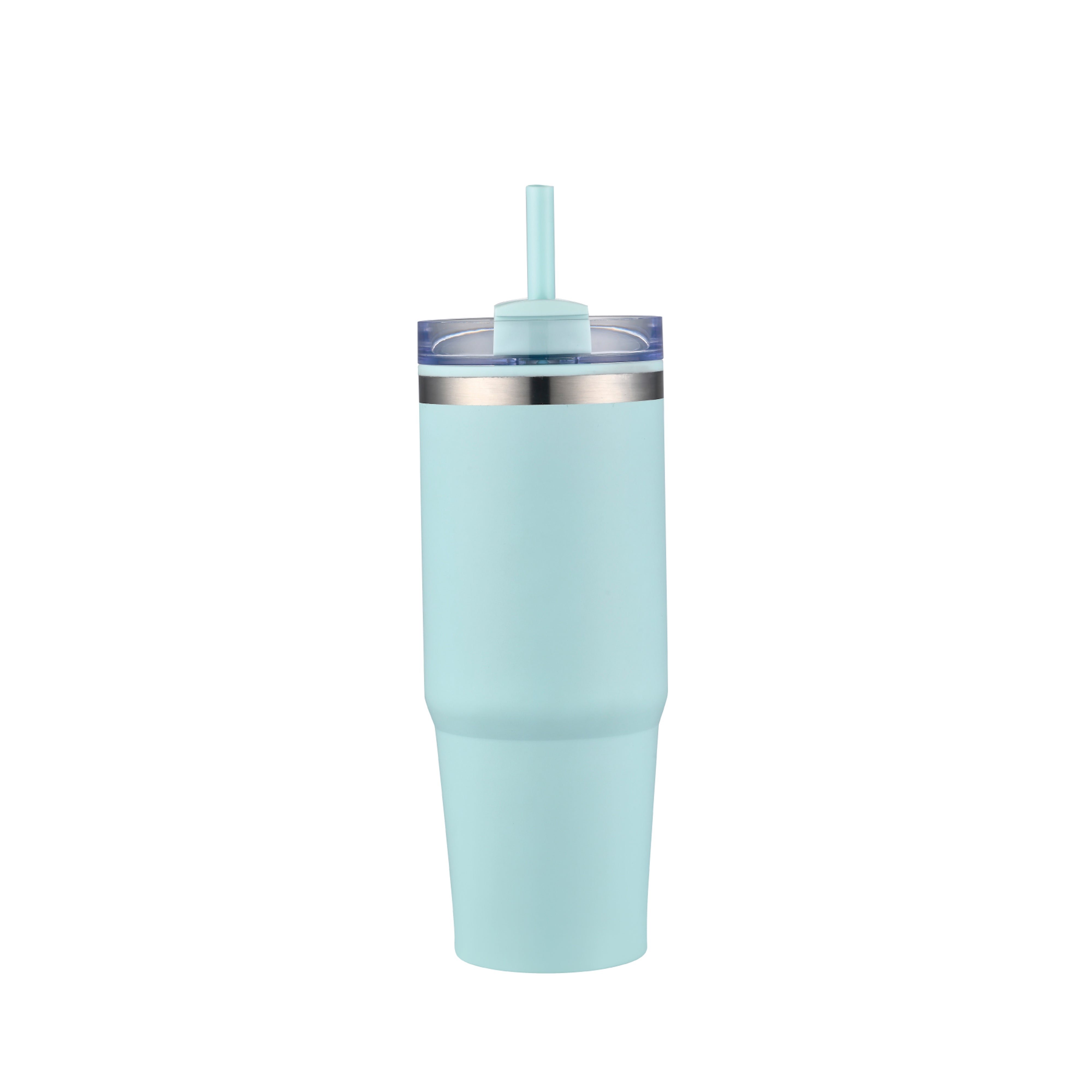 1-611U 30 oz Straw Double Wall Stainless Tumbler with Plastic Liner