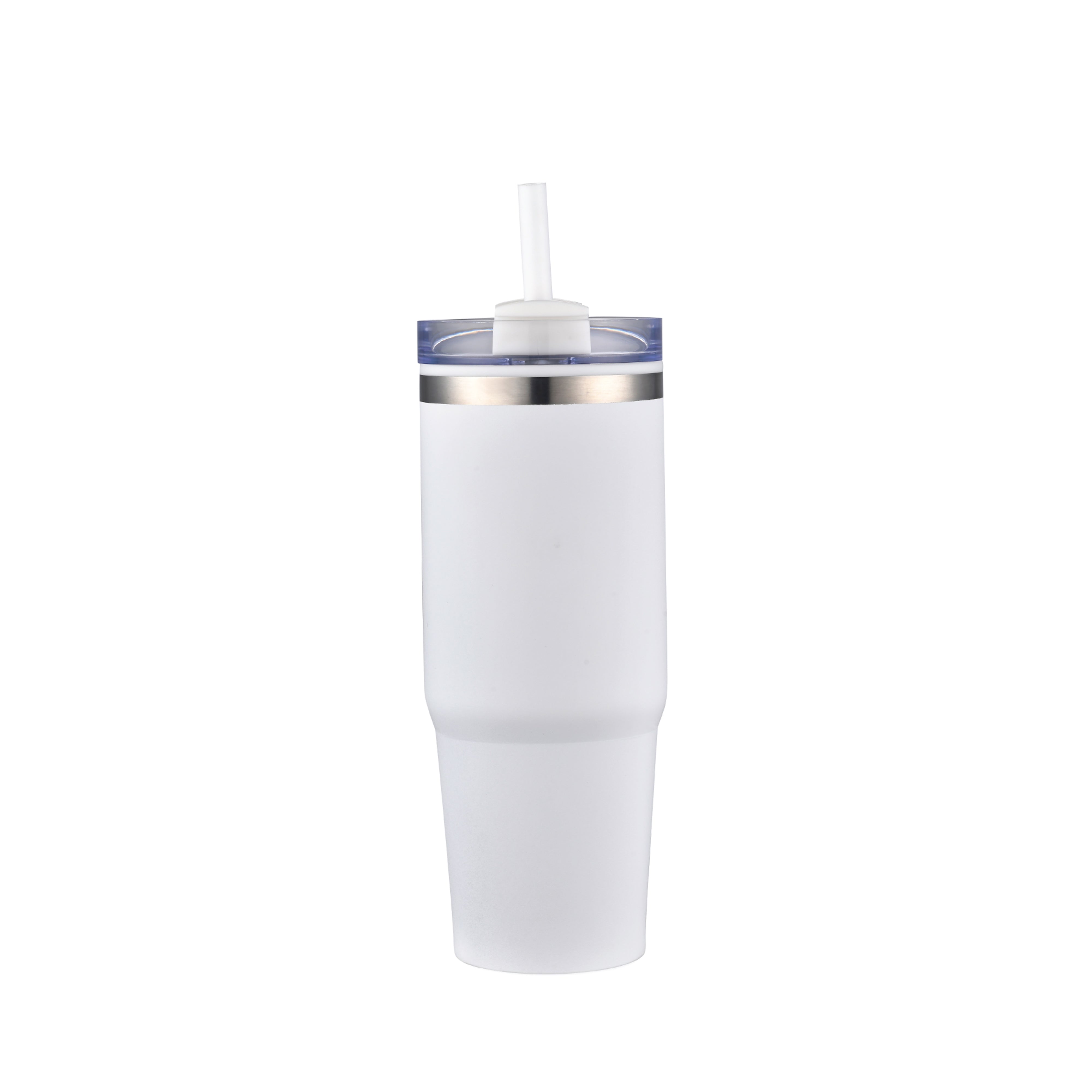 1-611U 30 oz Straw Double Wall Stainless Tumbler with Plastic Liner